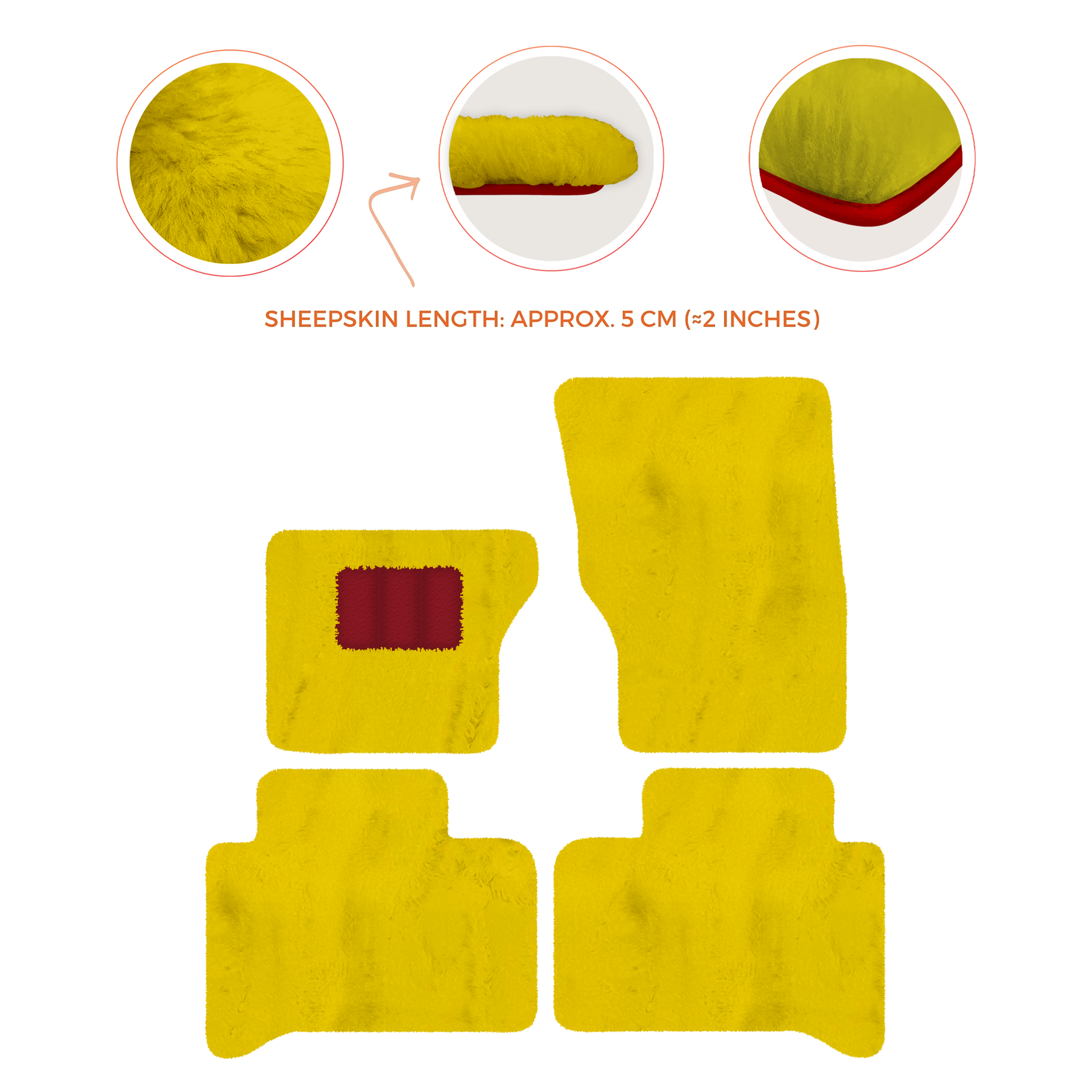 Luxury Sheepskin Floor Mats for Range Rover Velar (2017-2024)