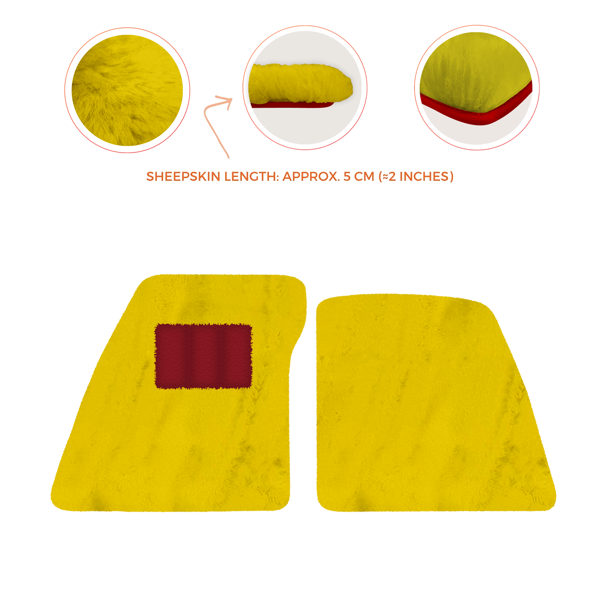 Premium Sheepskin Floor Mats for Ferrari 296 GTS (2022-2025)