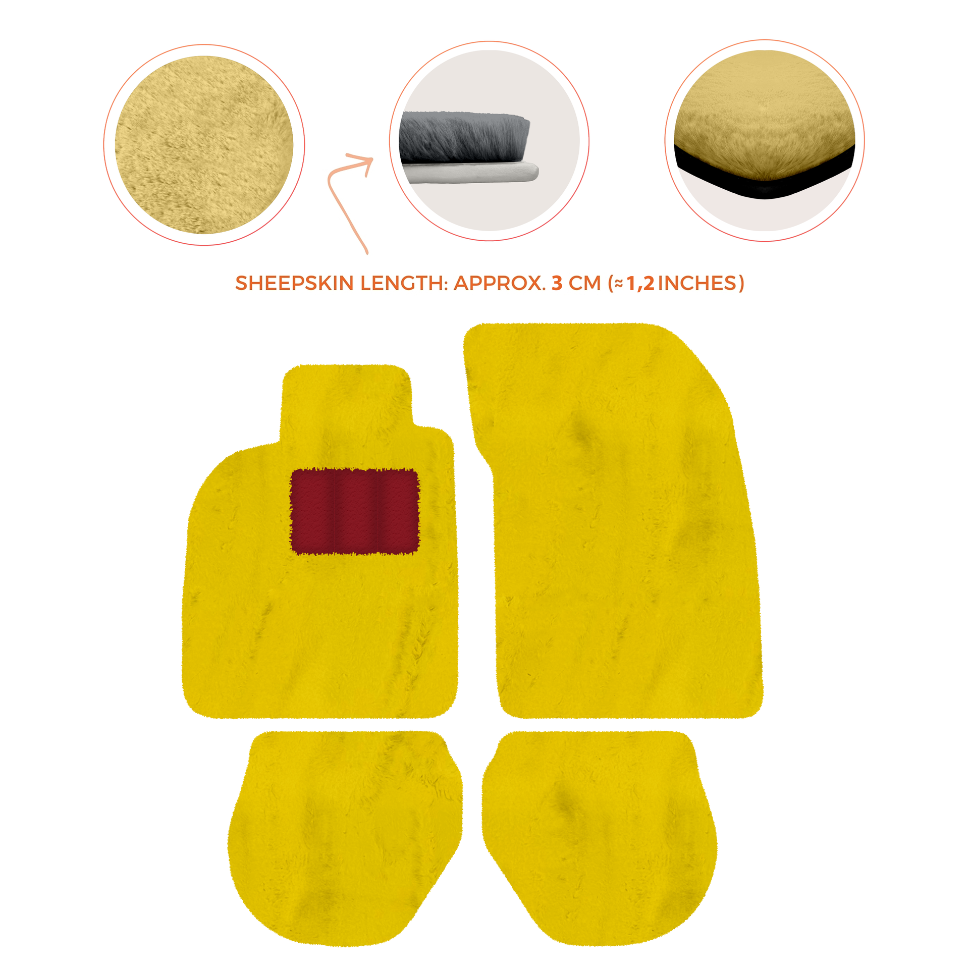 Customizable Leather Floor Mats with Divario Pattern for Porsche 911 - 993 (1994-1998) - AutoWin