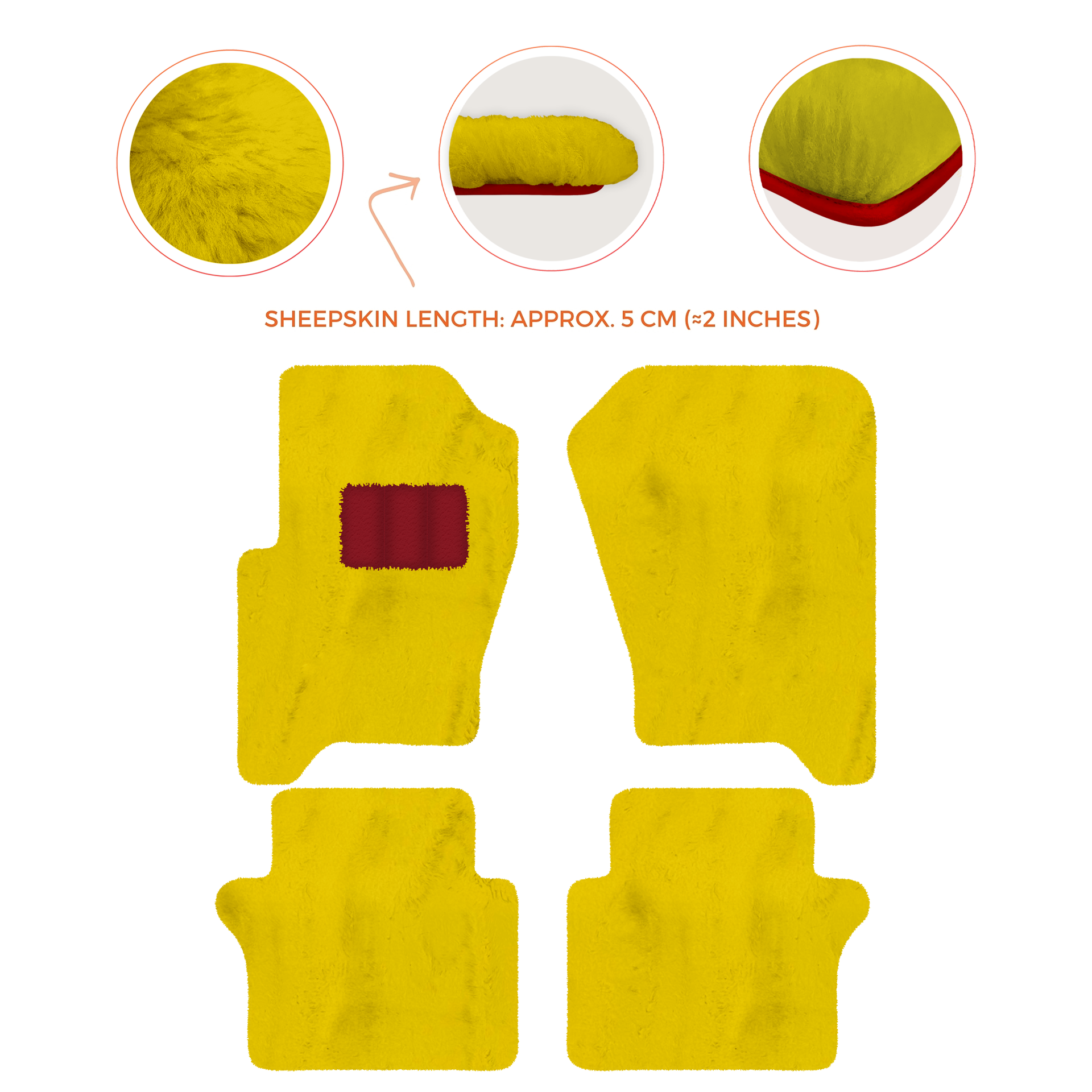 Luxury Sheepskin Floor Mats for Your Range Rover Sport 2005-2010