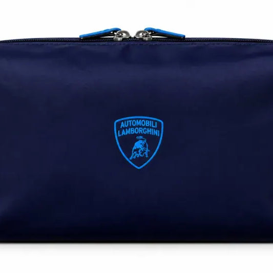 Navy Lamborghini zip pouch