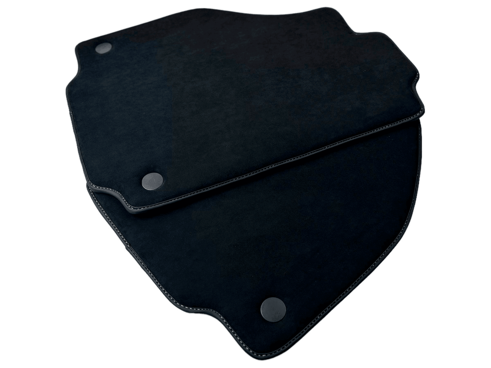 Alcantara Floor Mats for Ferrari 488 Spider 2016-2022 Yellow Sewing - AutoWin