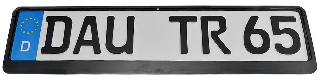 Autowin Empty Number Plate Holder Eu Standard Size 52 cm x 11 cm - AutoWin