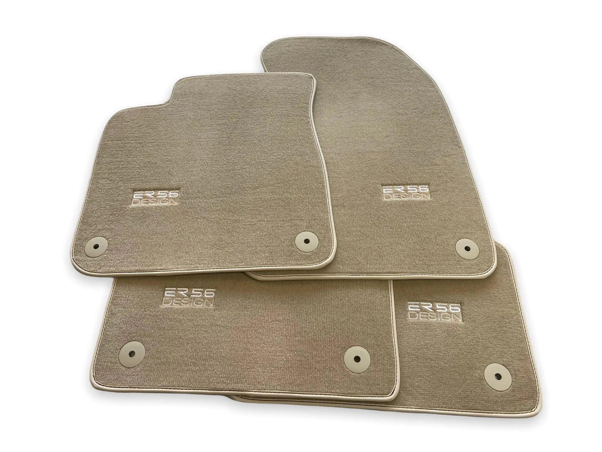 Beige Floor Mats for Audi A3 - 5-door Hatchback (2000-2003) | ER56 Design - AutoWin