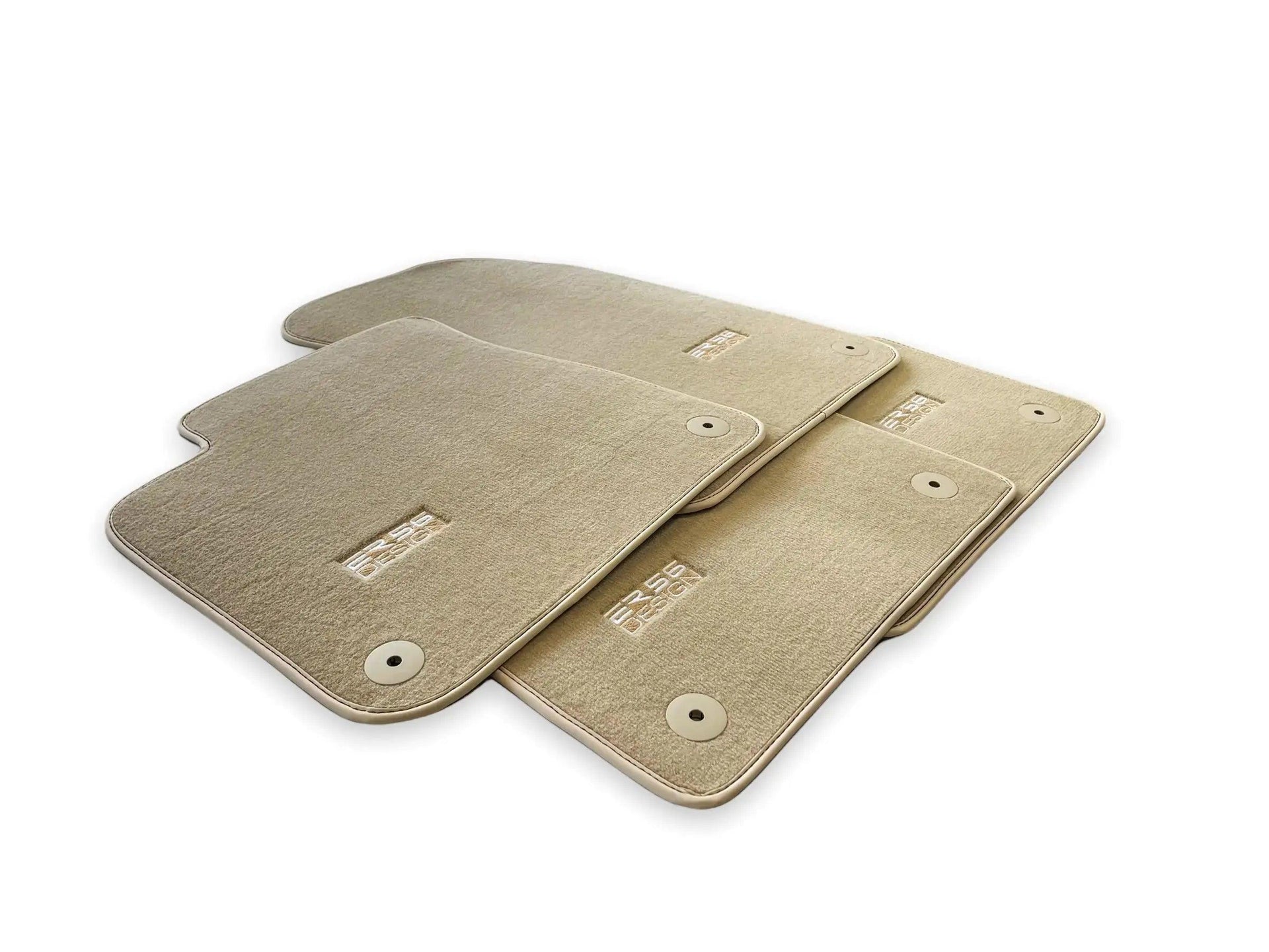 Beige Floor Mats for Audi A3 - 5-door Sportback Hybrid (2021 - 2024) | ER56 Design - AutoWin