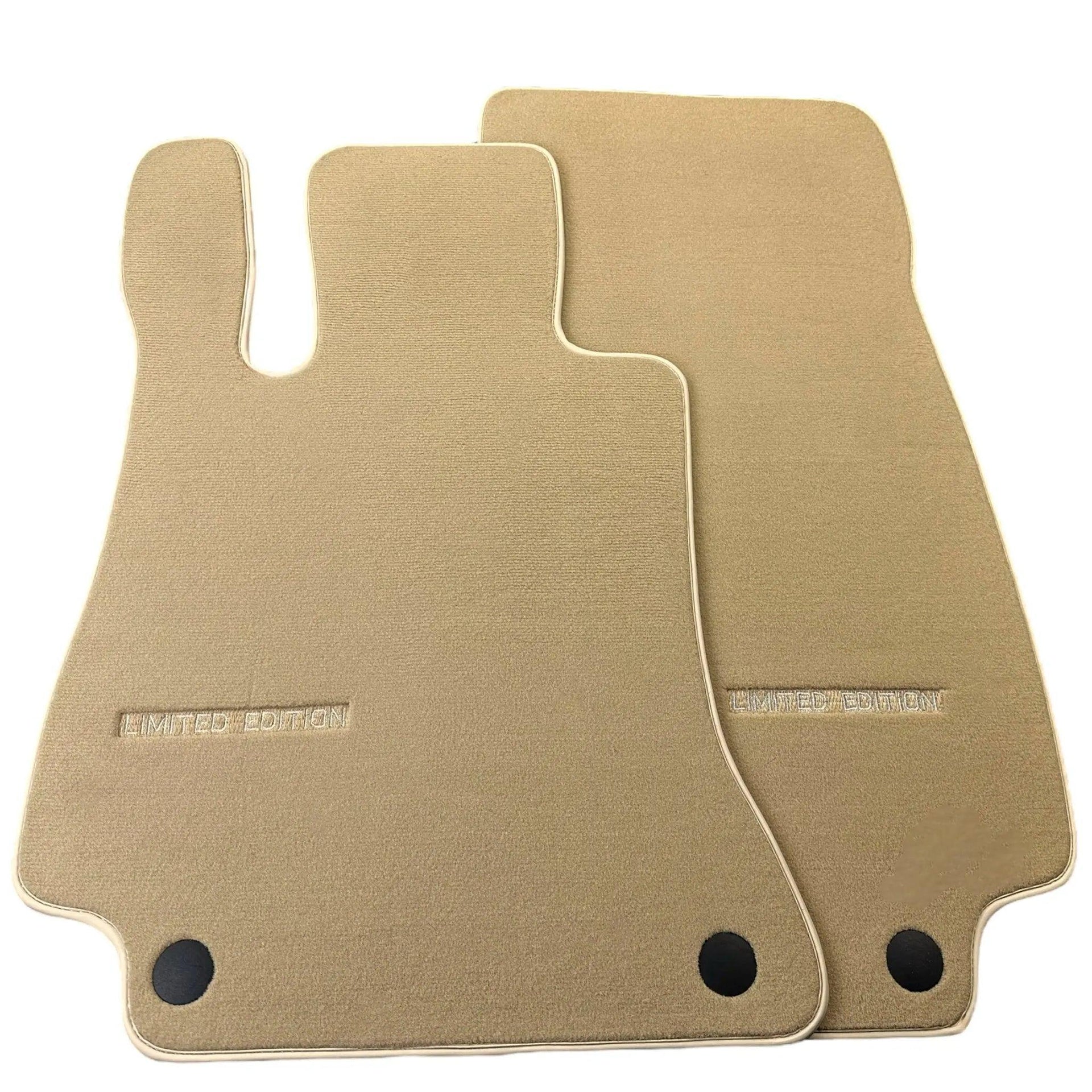 Beige Floor Mats For Mercedes Benz GLS-Class X167 Maybach (2020-2023) | Limited Edition - AutoWin