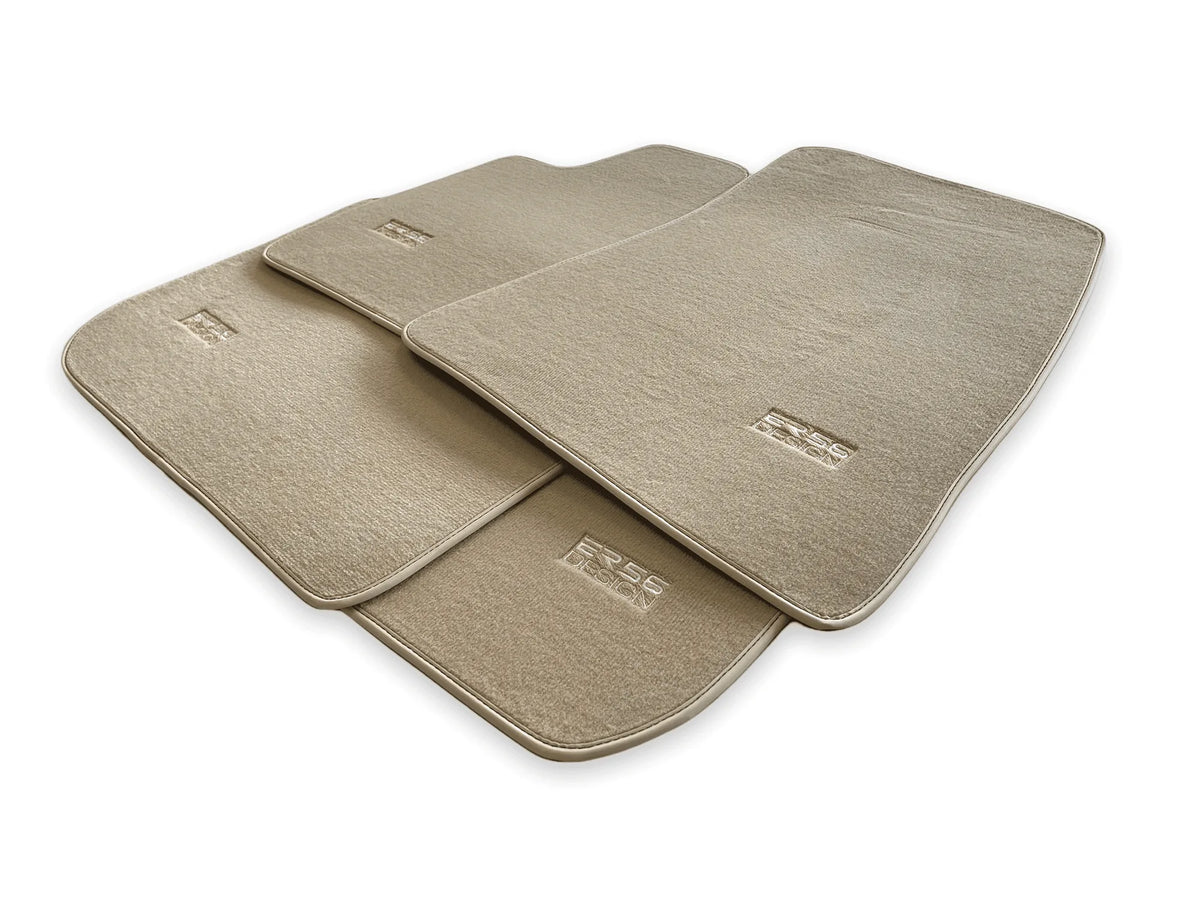 Beige Floor Mats for Rolls Royce Phantom VIII (2017-2024) ER56 Design