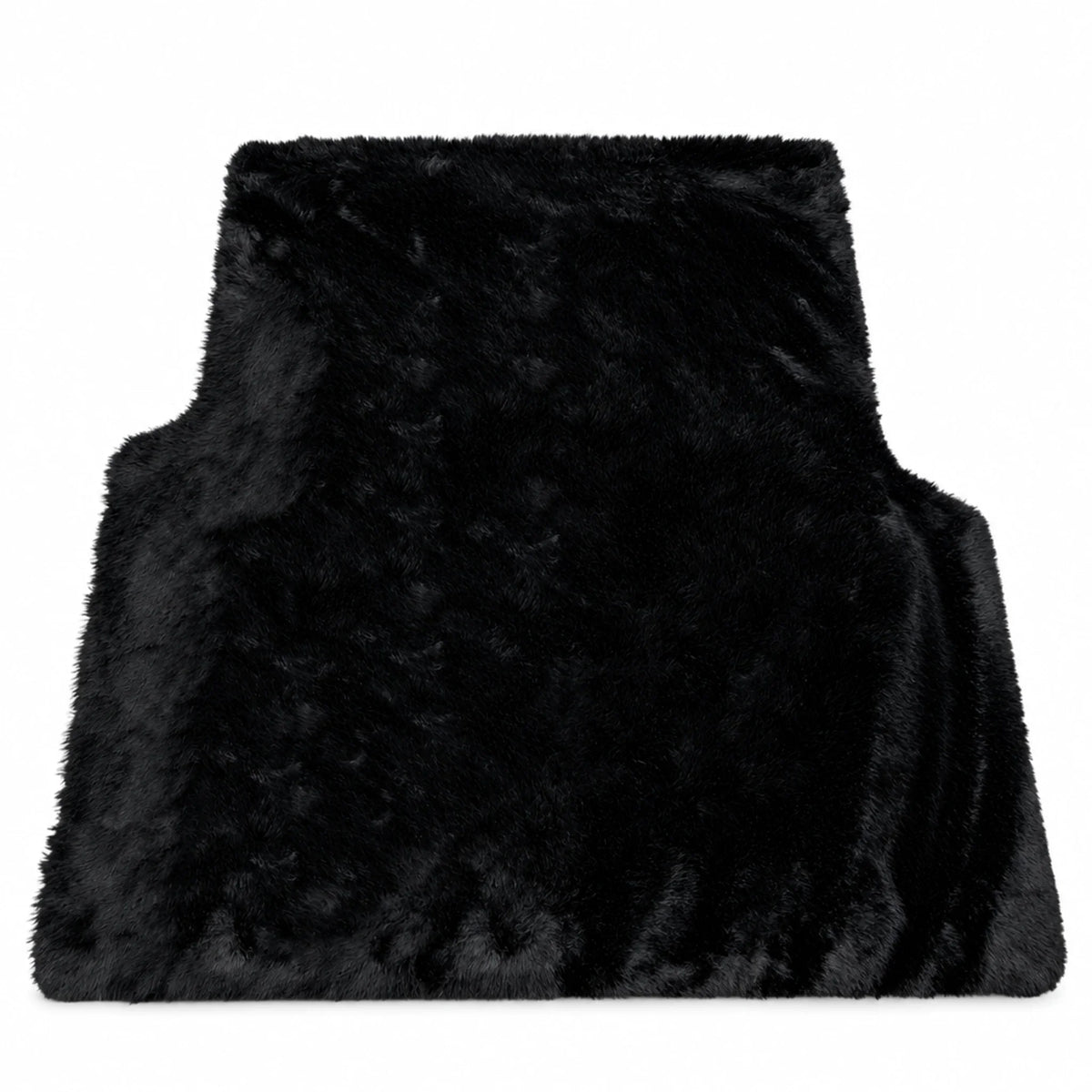 Customizable Black Sheepskin Trunk Floor Mat for Bentley Bentayga (2015-2027)