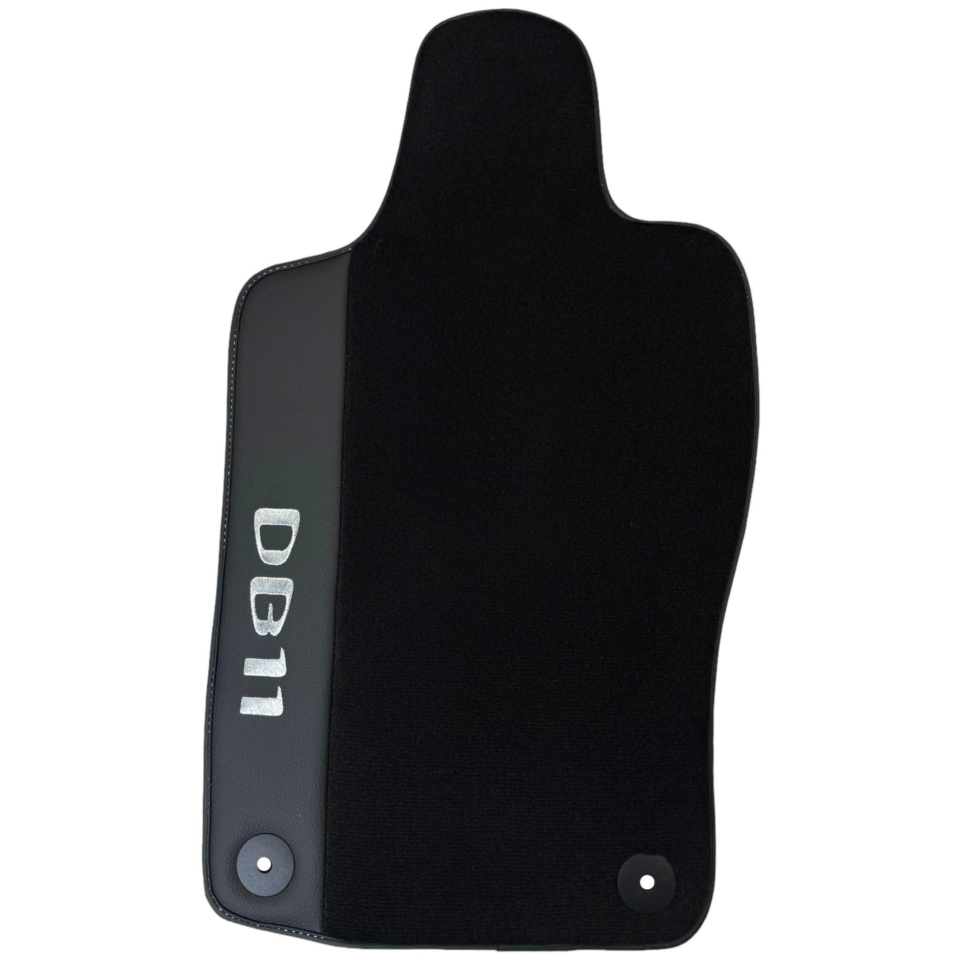 Black Floor Mats for Aston Martin DB11 (2016–2023) with Leather - AutoWin