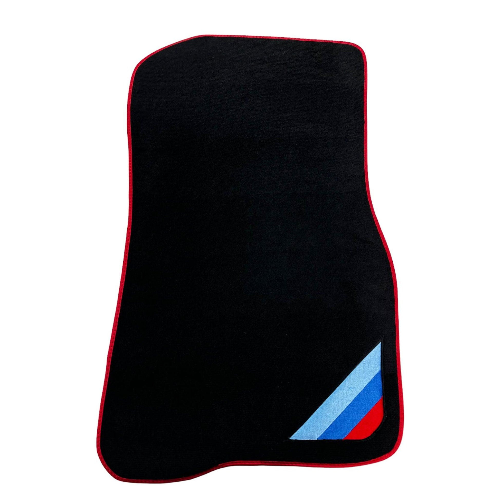 Black Floor Mats For BMW 4 Series F33 With Red Trim - AutoWin