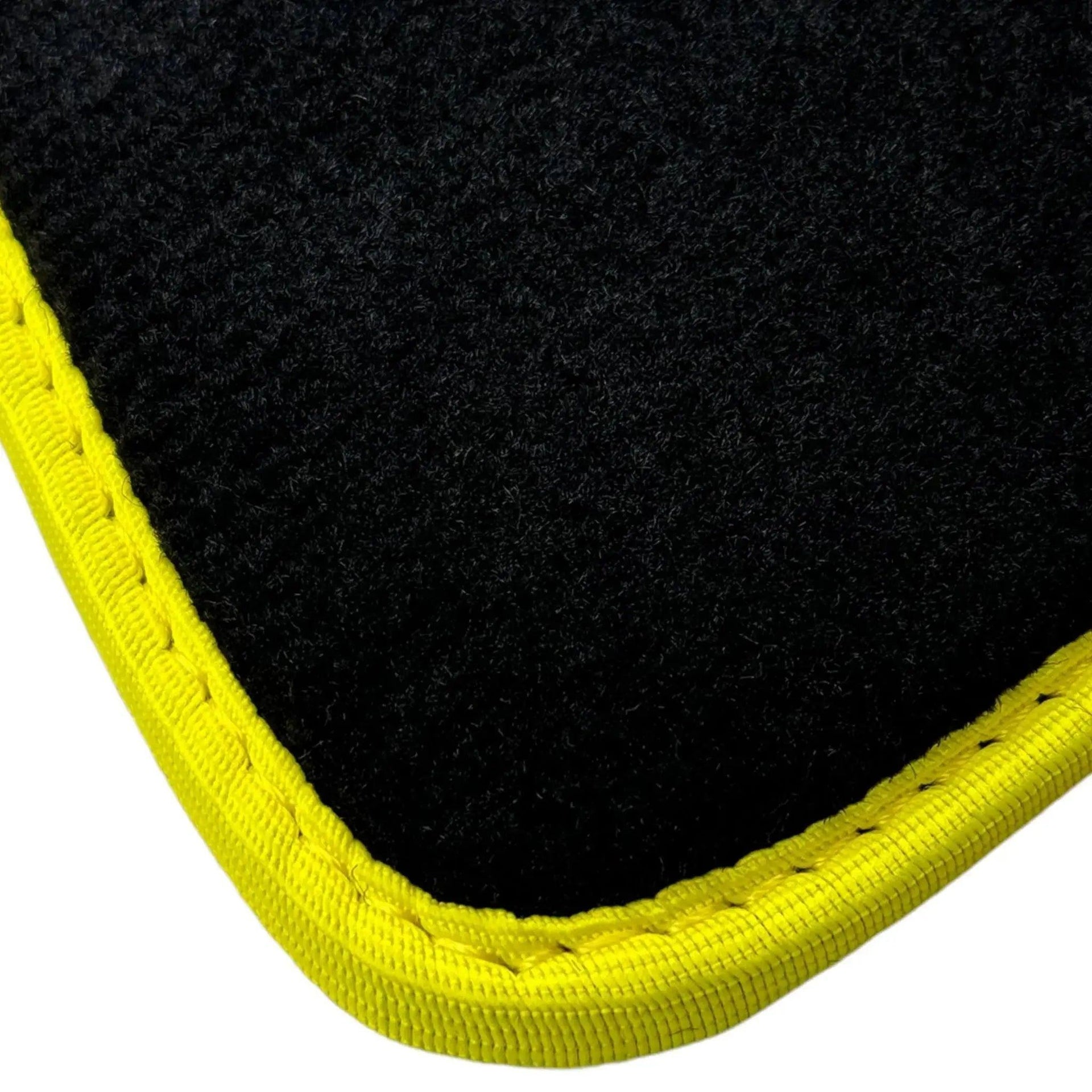 Black Floor Mats For BMW X3M Series F97 | Fighter Jet Edition | Yellow Trim - AutoWin