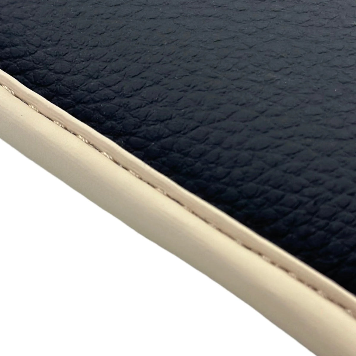Black Floor Mats for Ferrari 296 GTB (2022-2027) with Leather | Beige Trim