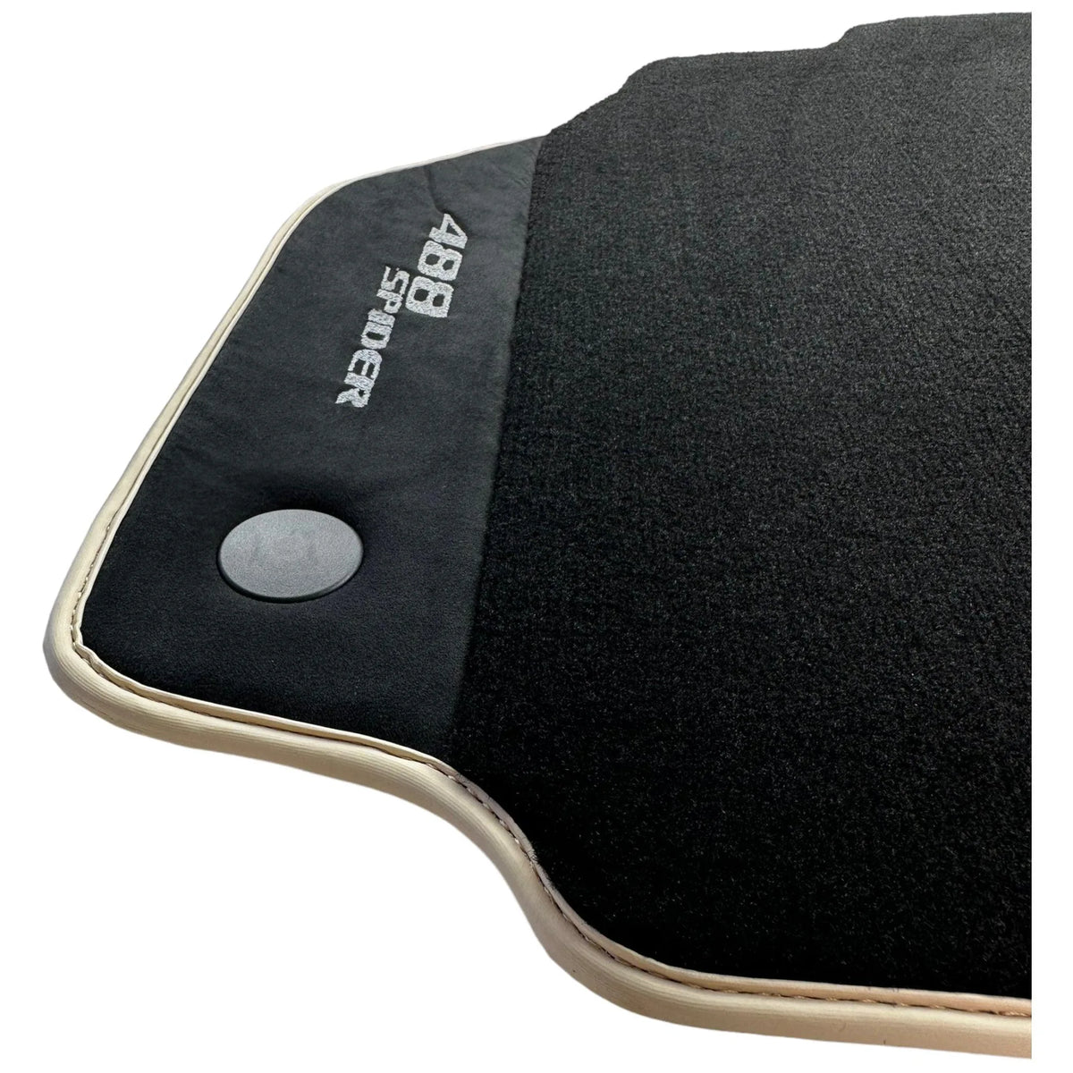 Black Floor Mats For Ferrari 488 Spider 2015-2022 - AutoWin
