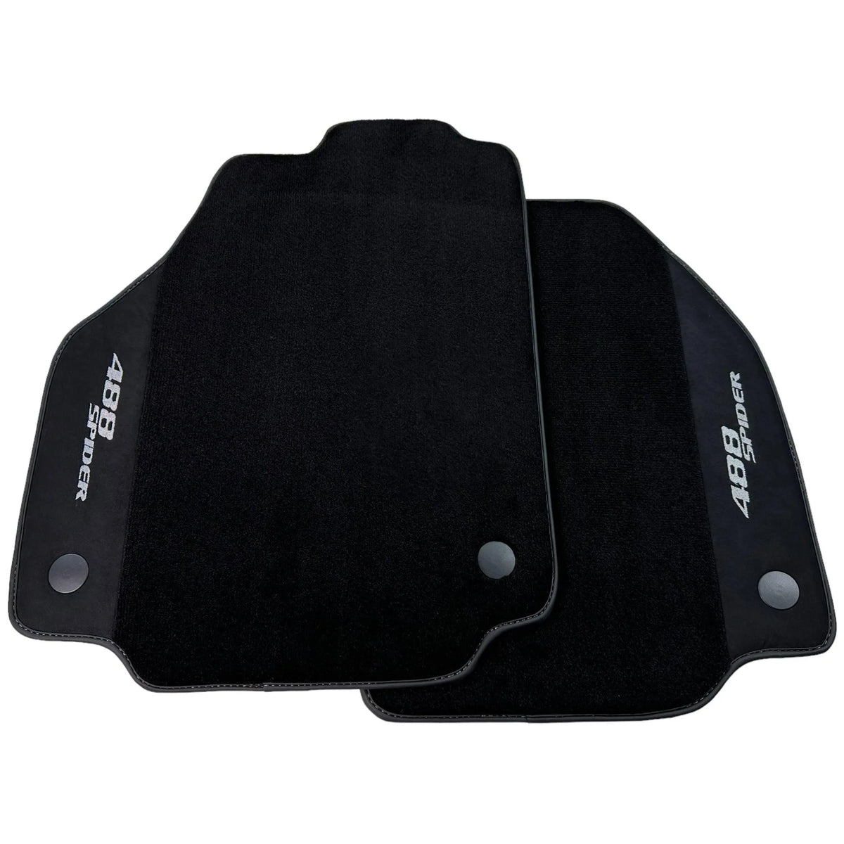 Black Floor Mats For Ferrari 488 Spider 2015-2022 - AutoWin