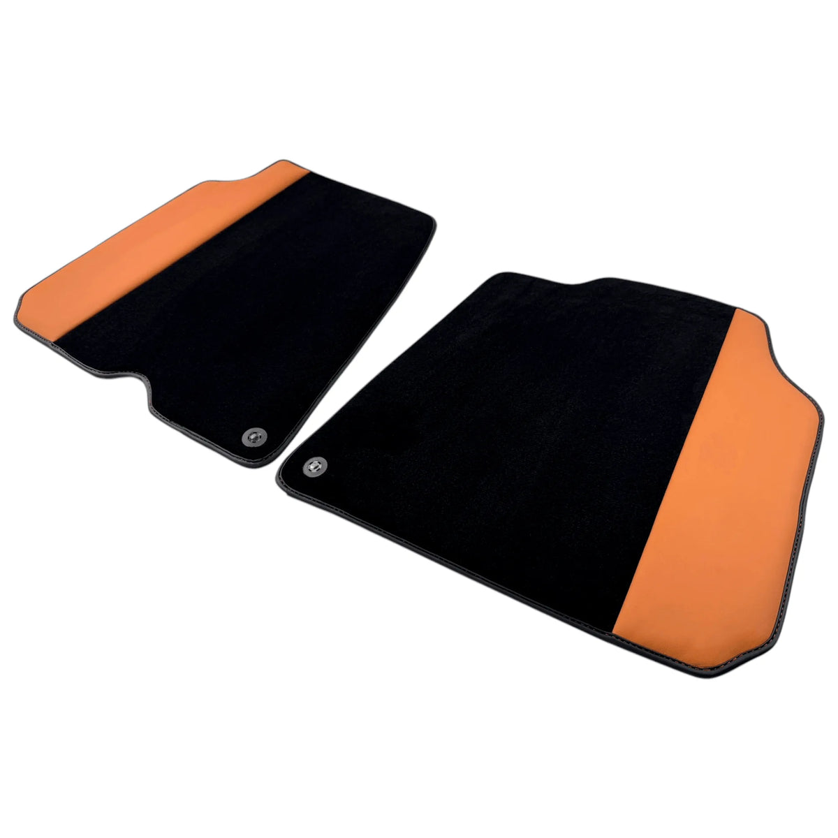 Black Floor Mats for Ferrari F12 Berlinetta (2012-2022) with Beige Tradizione Nappa Leather