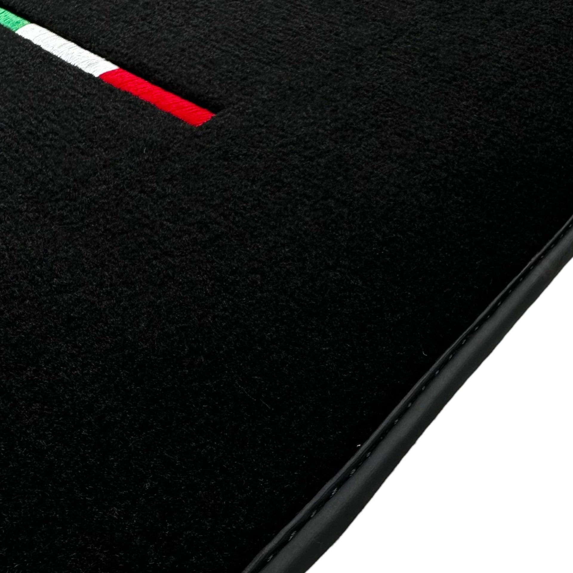 Black Floor Mats For Ferrari GTC4 Lusso (2016-2023) Italian Edition - AutoWin