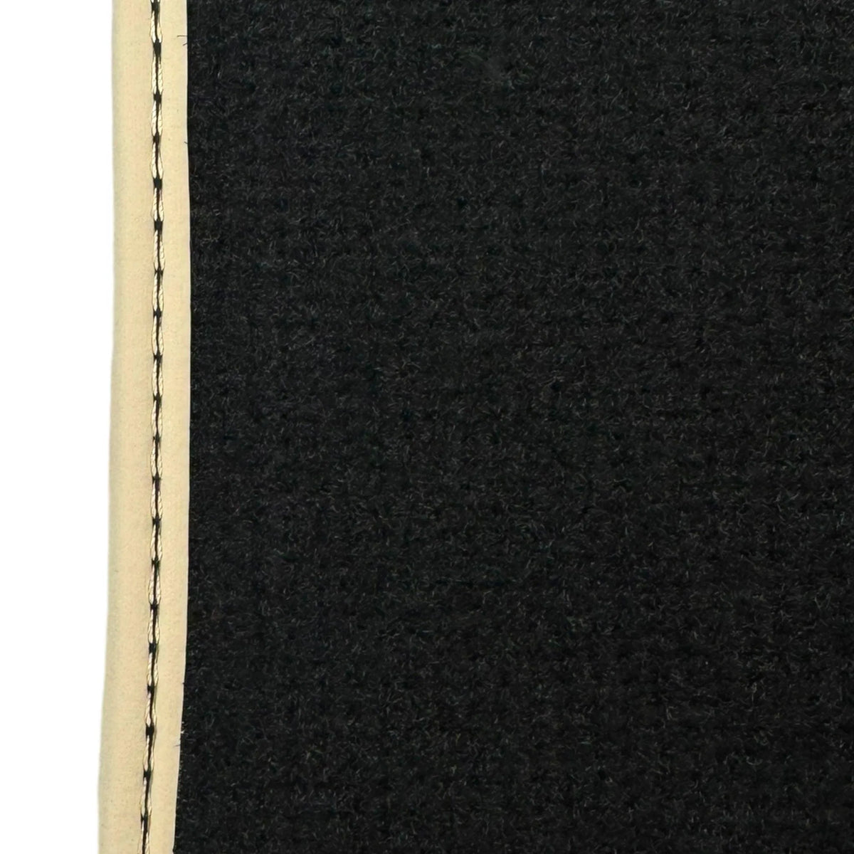 Black Floor Mats for Ferrari Purosangue with Leather and Beige Trim | Italian Edition - AutoWin