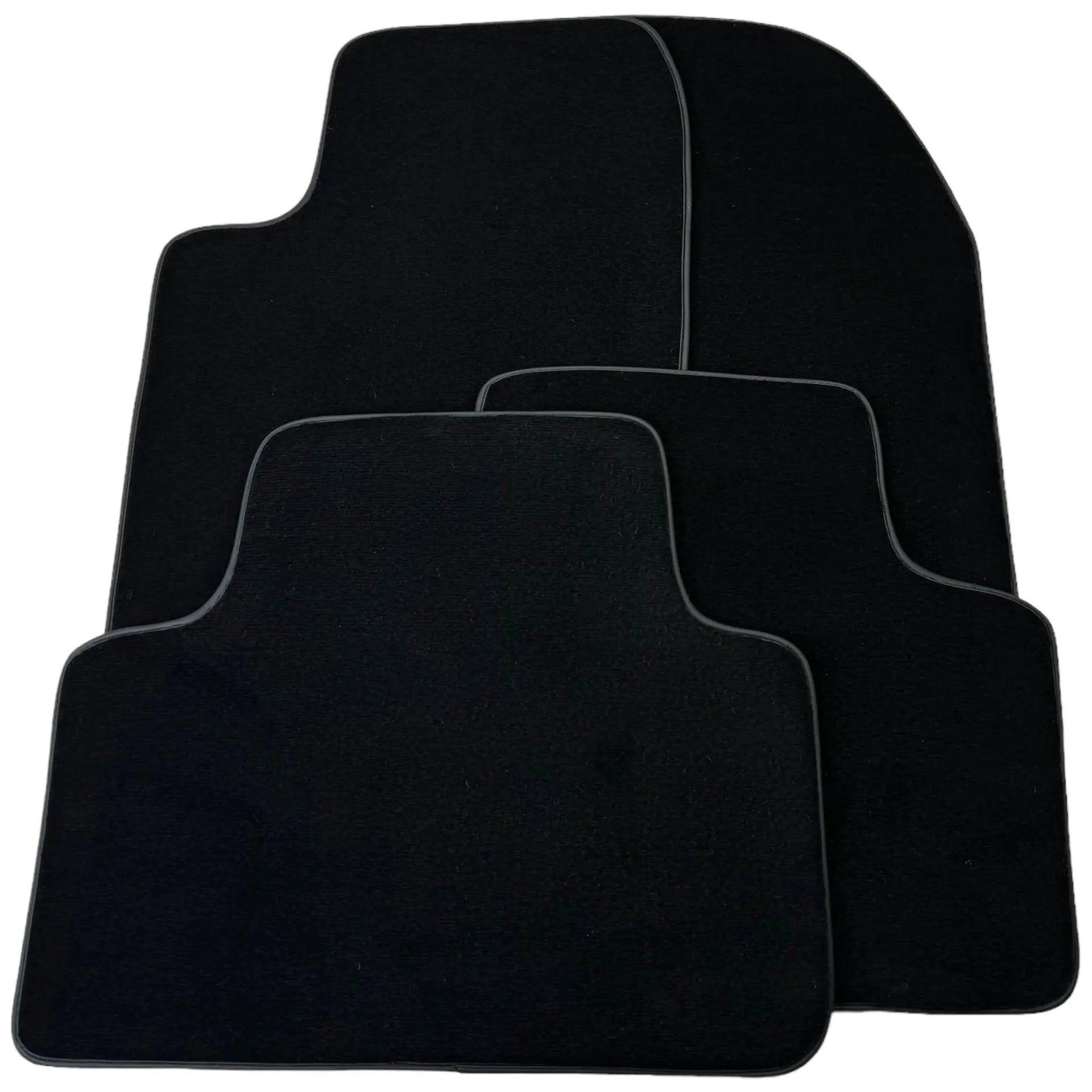 Black Floor Mats for Jeep Wrangler JK (2007-2018) 5 Doors Single Fixation - AutoWin