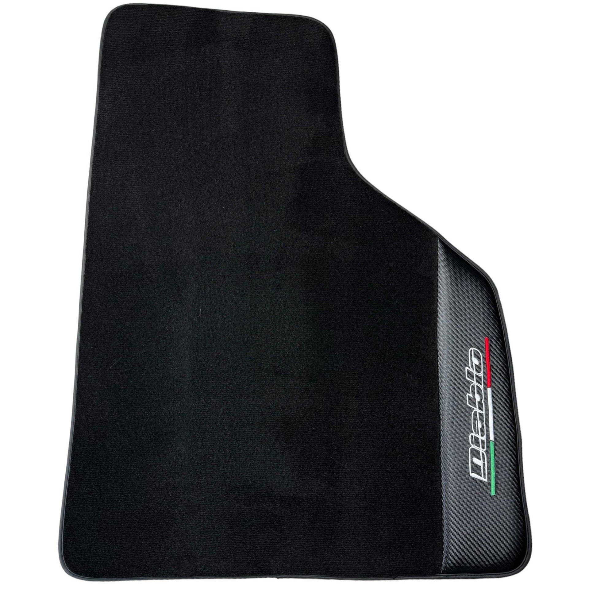 Black Floor Mats for Lamborghini Diablo (1990-2001) with Carbon Fiber - AutoWin