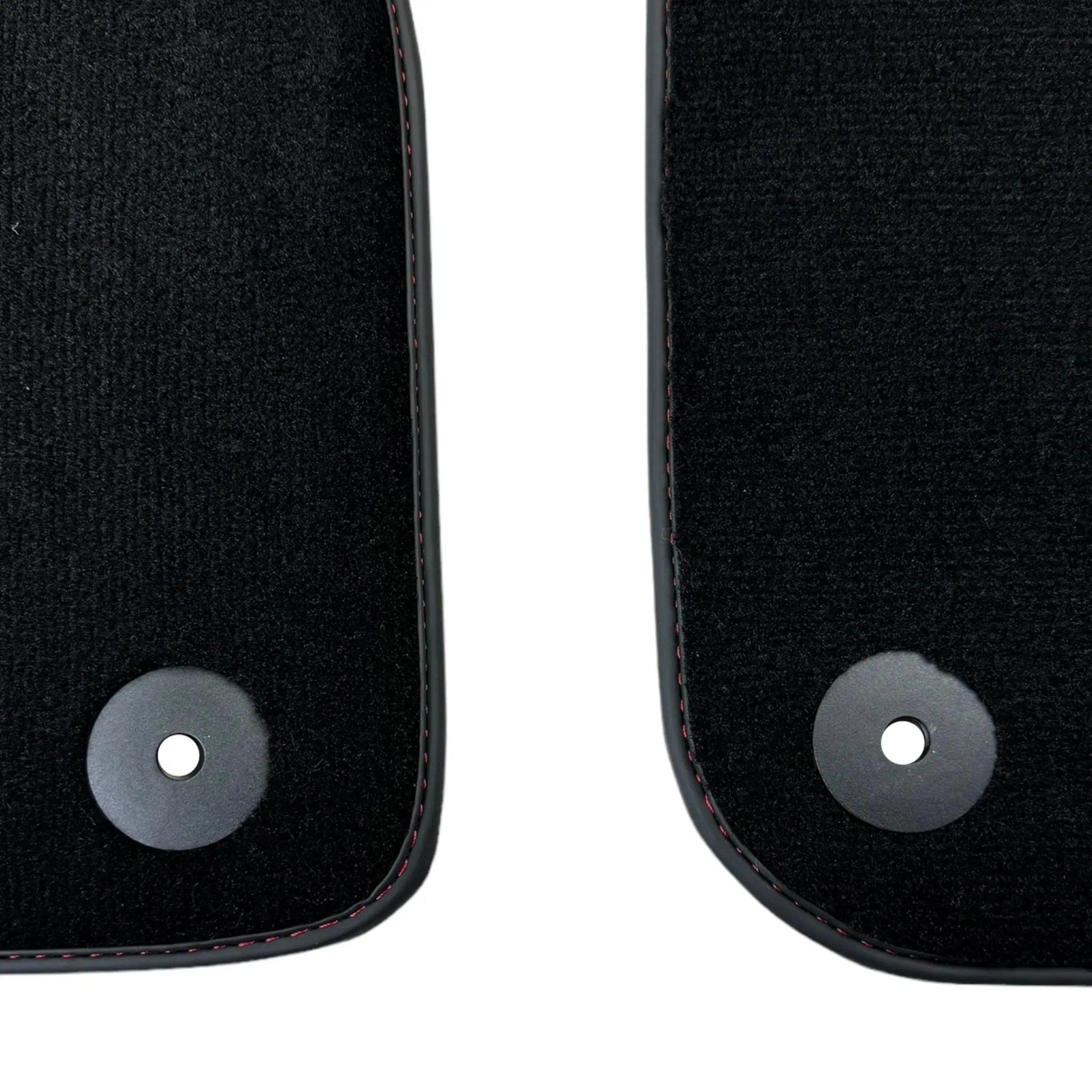 Black Floor Mats for Lamborghini Urus with Dark Brown Leather | ER56 Design - AutoWin