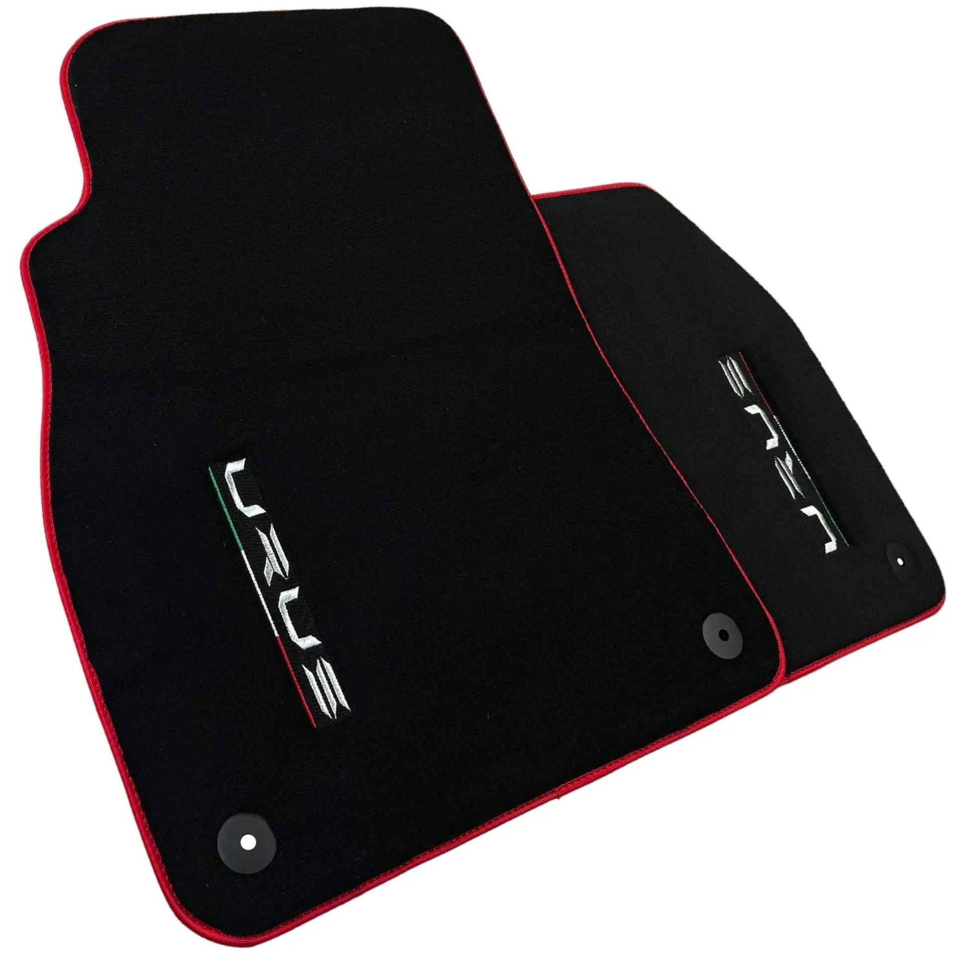 Black Floor Mats for Lamborghini Urus with Red Trim | Right Hand Drive - AutoWin