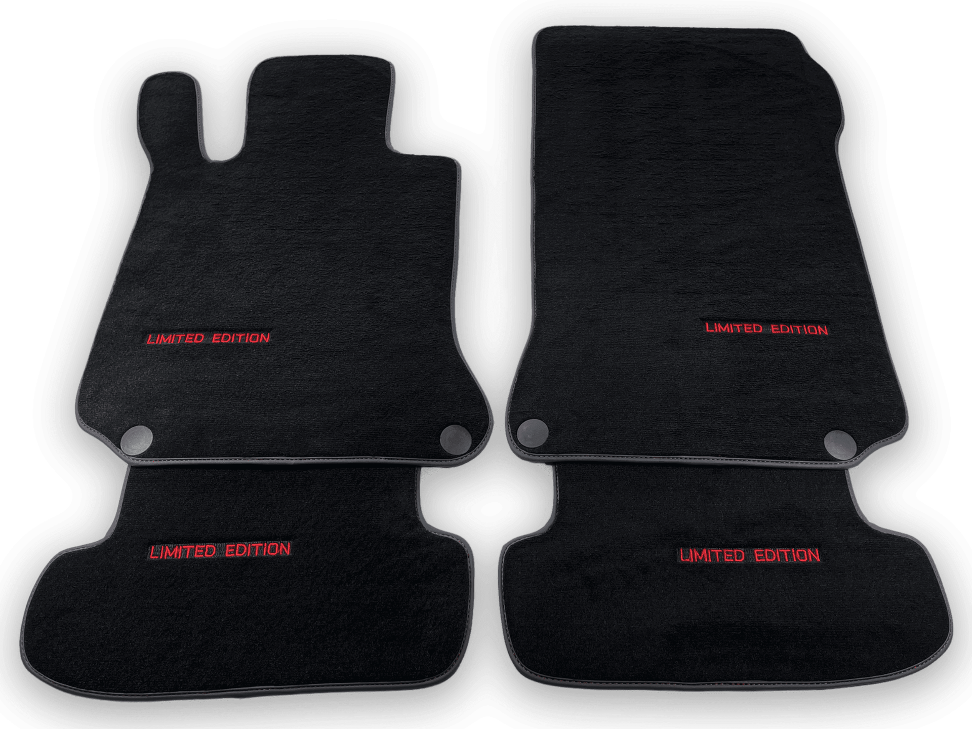 Black Floor Mats For Mercedes Benz C-Class A205 Convertible Facelift (2018-2023) | Limited Edition - AutoWin