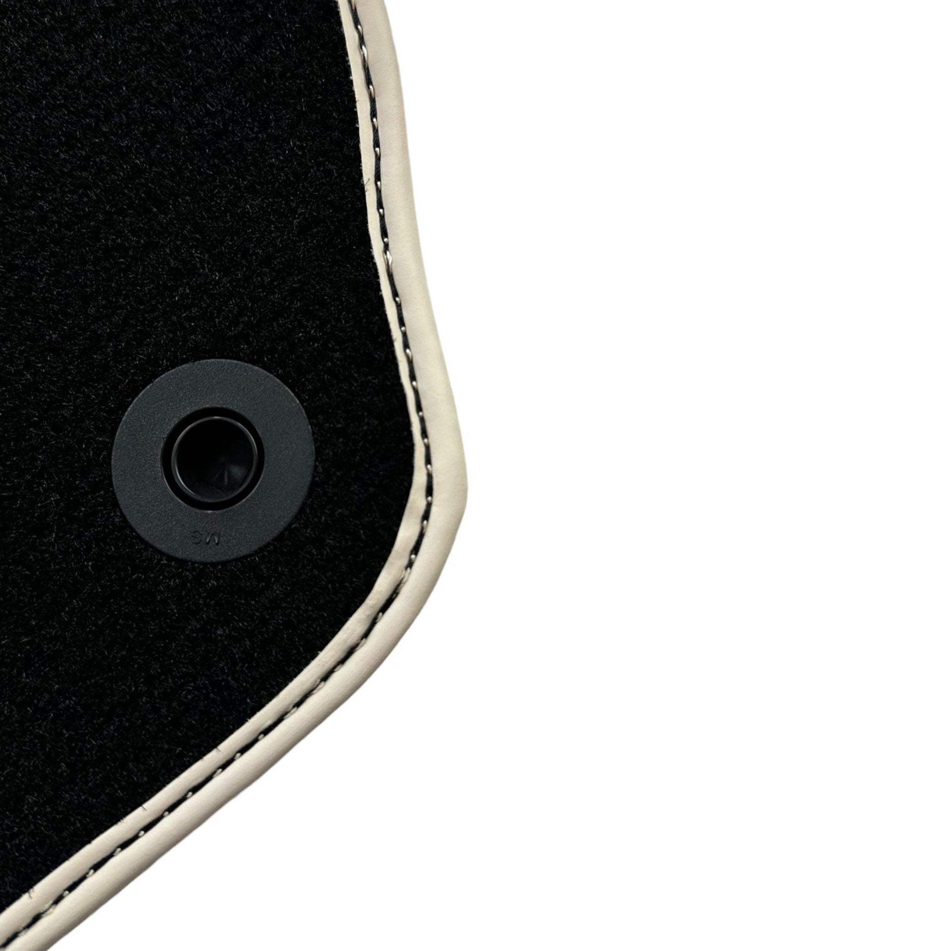 Black Floor Mats For Mercedes-Benz C-Class W204 (2007-2014) ER56 Design - AutoWin