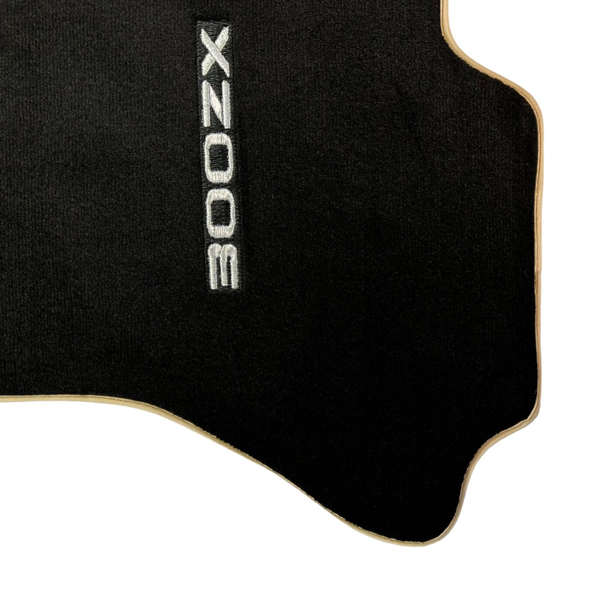 Black Floor Mats For Nissan 300ZX (1990-2000) Beige Trim - AutoWin