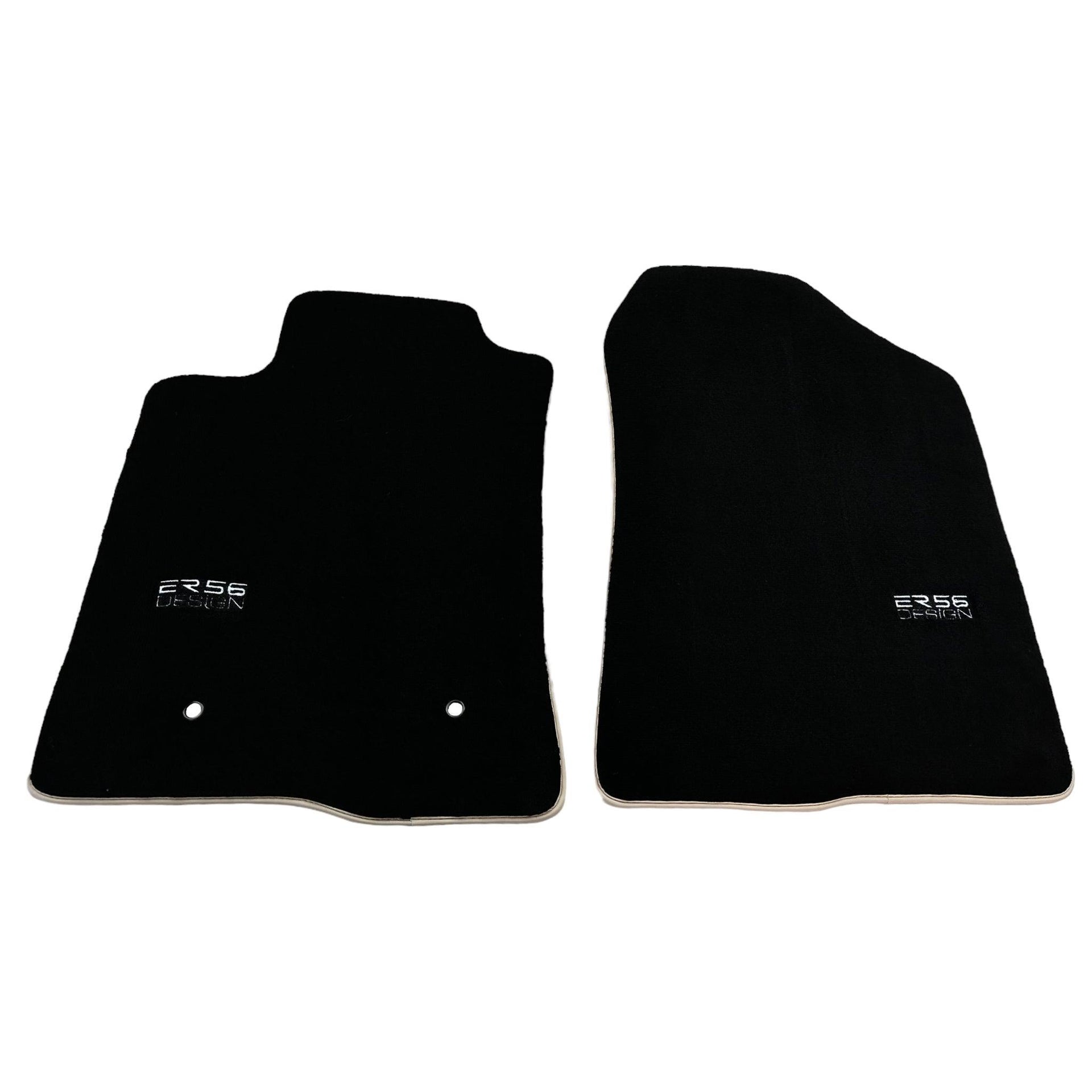 Black Floor Mats For Toyota Corolla Verso (2004-2009) ER56 Design - AutoWin