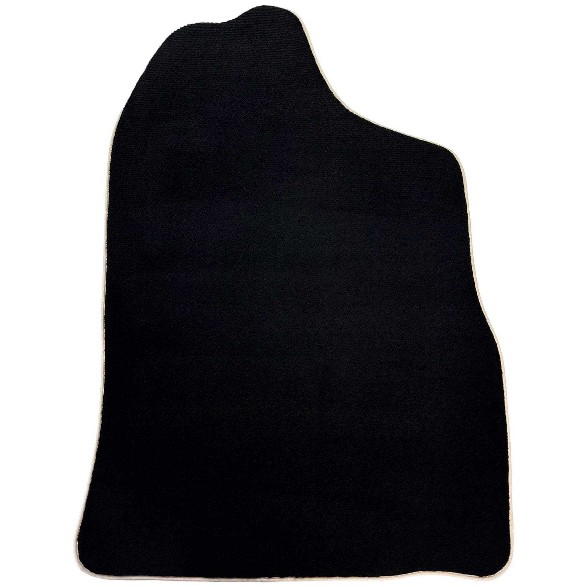 Black Floor Mats For Toyota Land Cruiser 90 (1997-2003) | Beige Trim - AutoWin