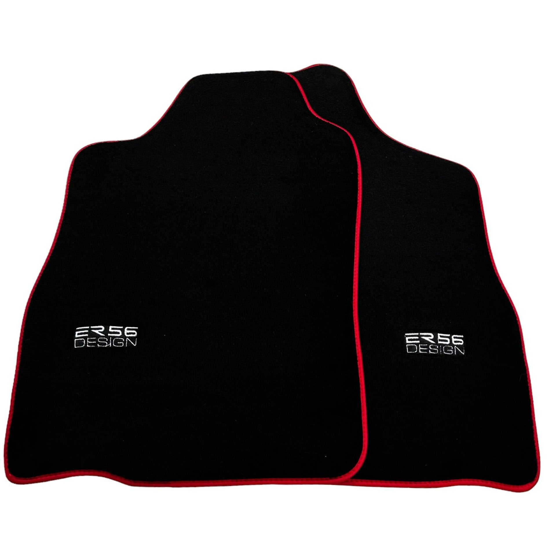 Black Floor Mats For Toyota Land Cruiser 90 (1997-2003) Red Trim | ER56 Design - AutoWin