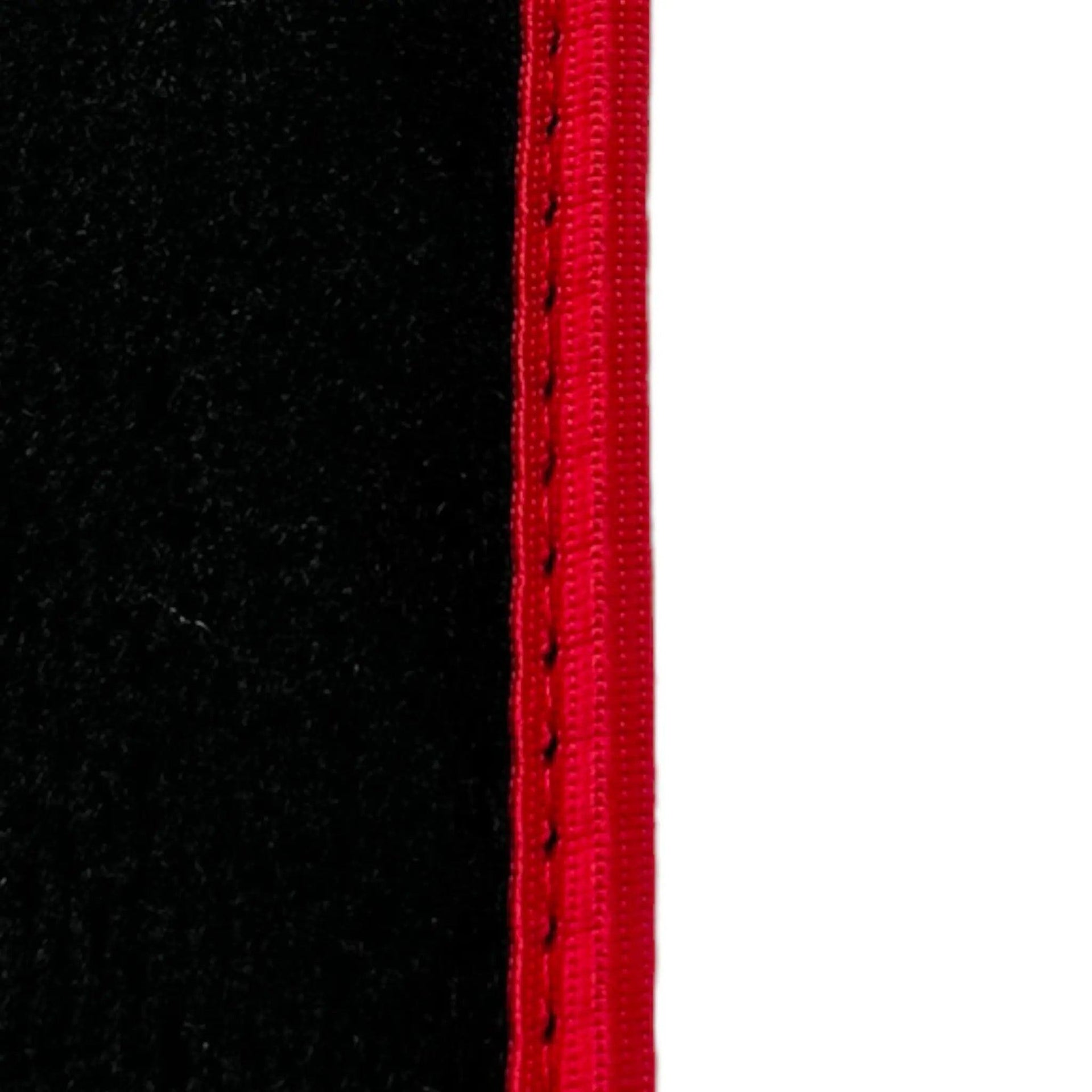 Black Floor Mats for Toyota Prius (2016-2021) ER56 Design with Red Trim - AutoWin