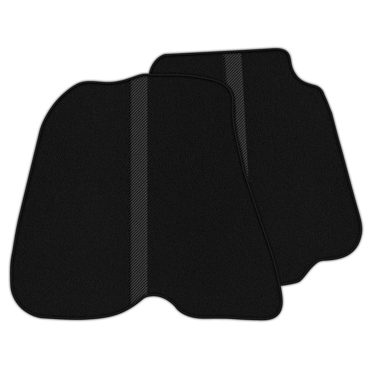 Black Floor Mats with Leather Line for Ferrari 812 GTS (2019-2023) - Various Colors