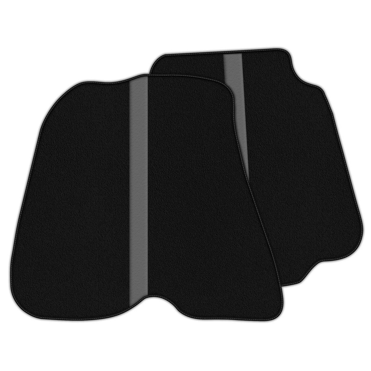Black Floor Mats with Leather Line for Ferrari 812 GTS (2019-2023) - Various Colors