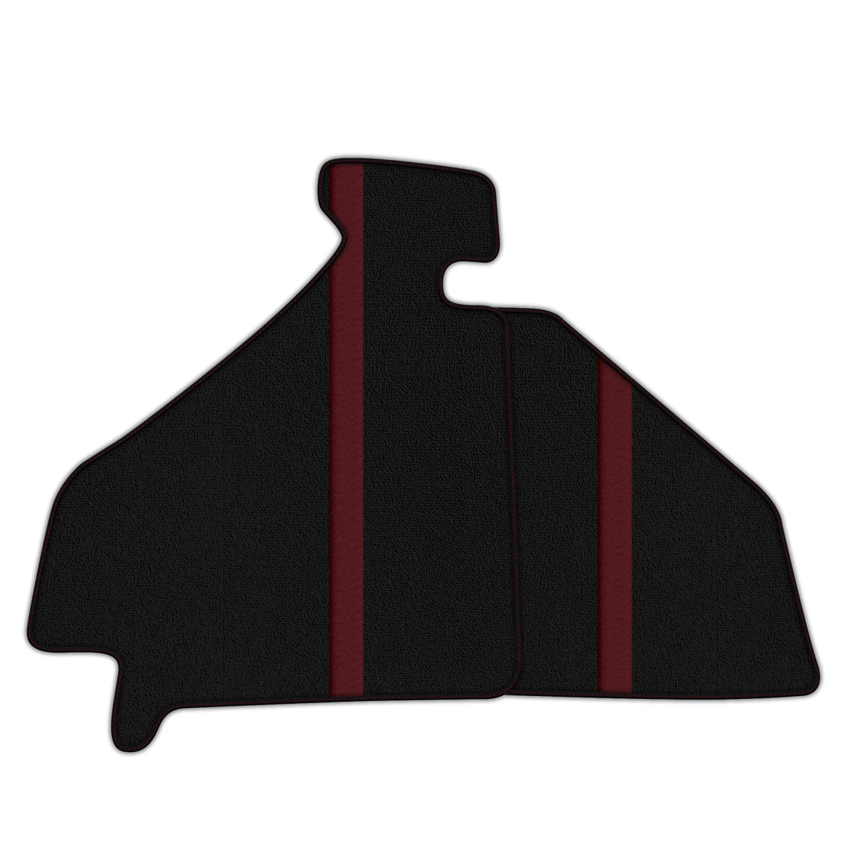 Black Floor Mats with Leather Line for Ferrari F355 (1994-1999) - Various Colors