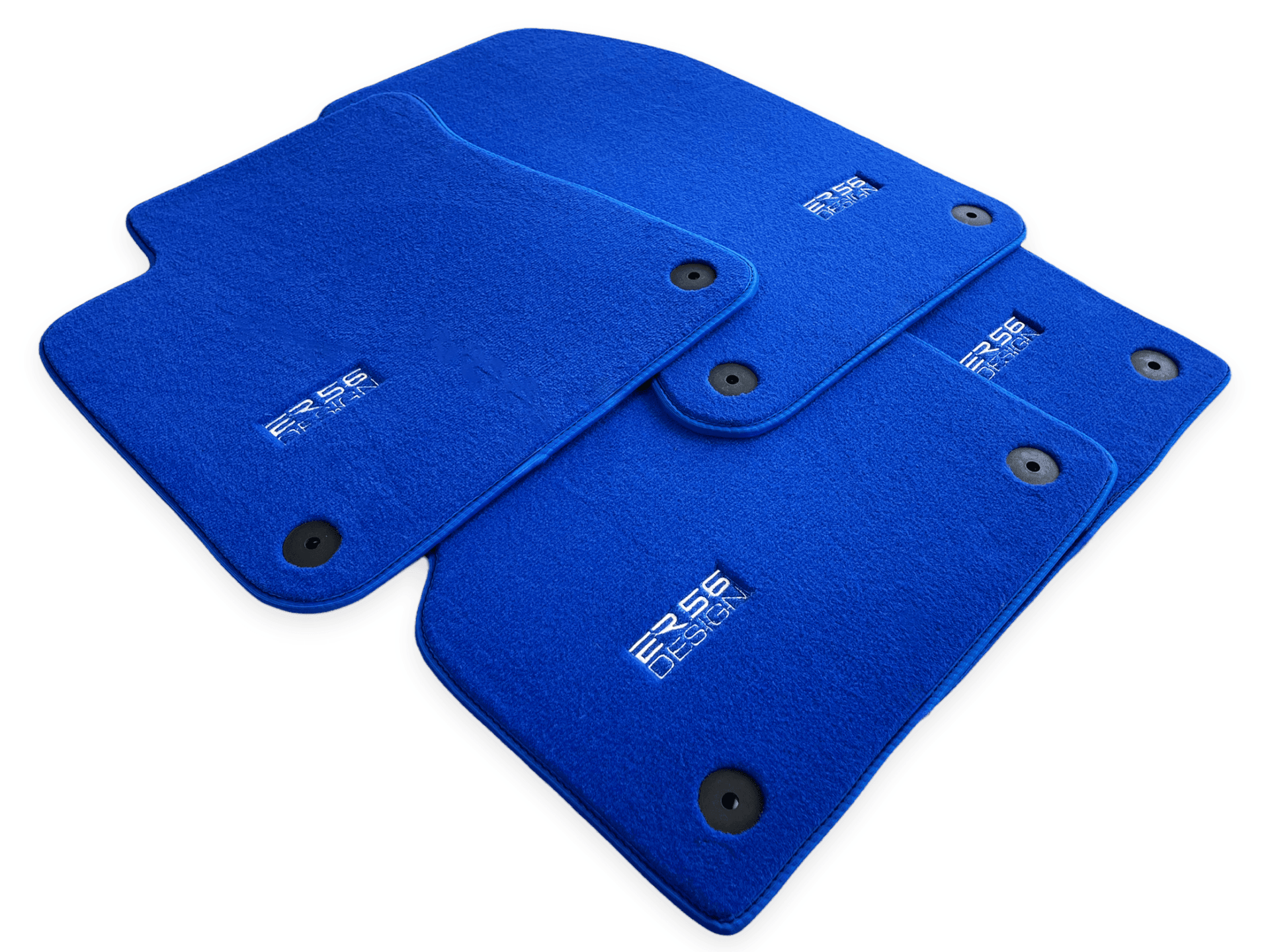 Blue Floor Mats for Audi A4 - B6 Sedan (2001-2004) | ER56 Design - AutoWin