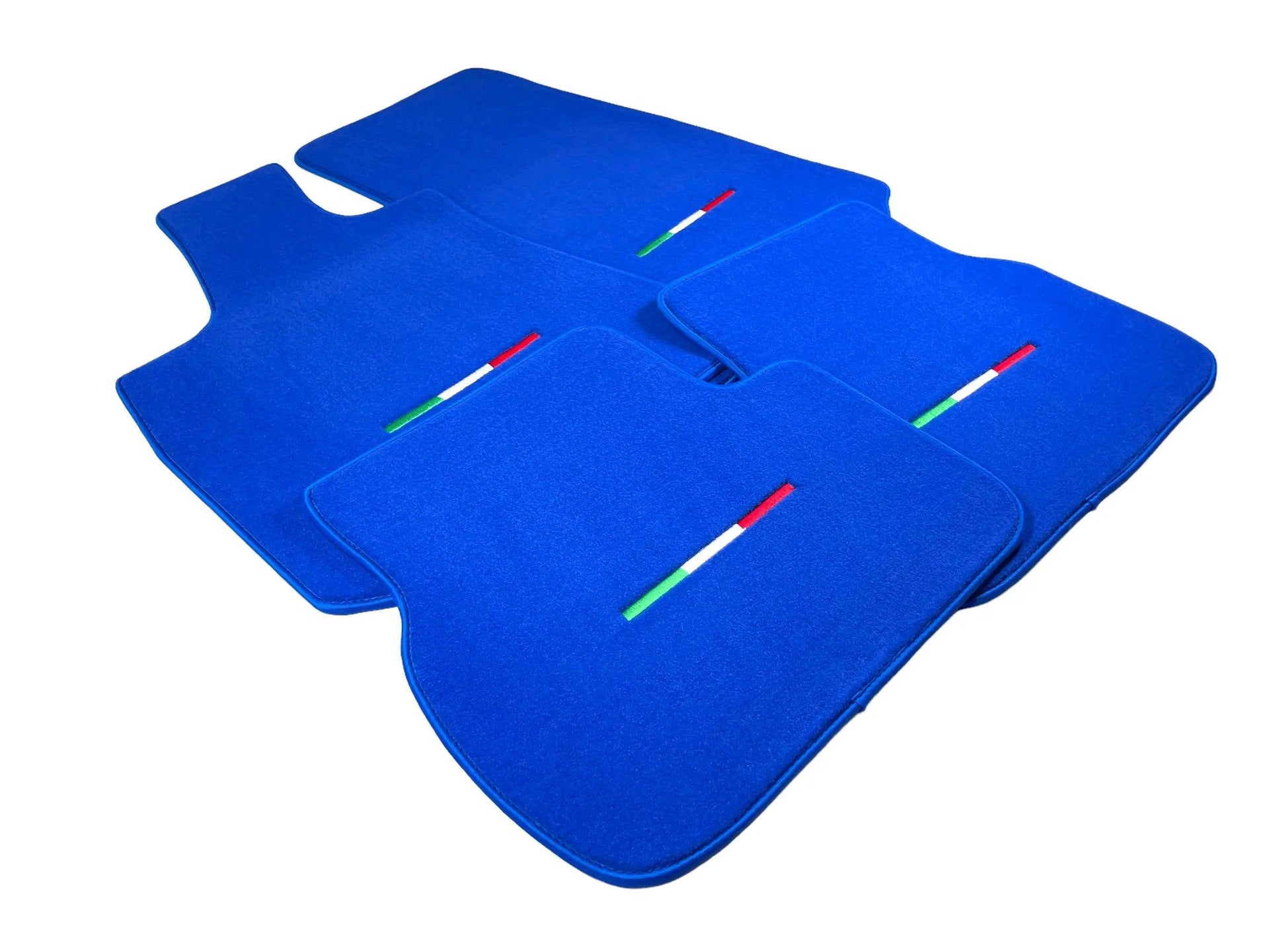 Blue Floor Mats For Maserati Coupé (2001-2007) Italy Edition - AutoWin