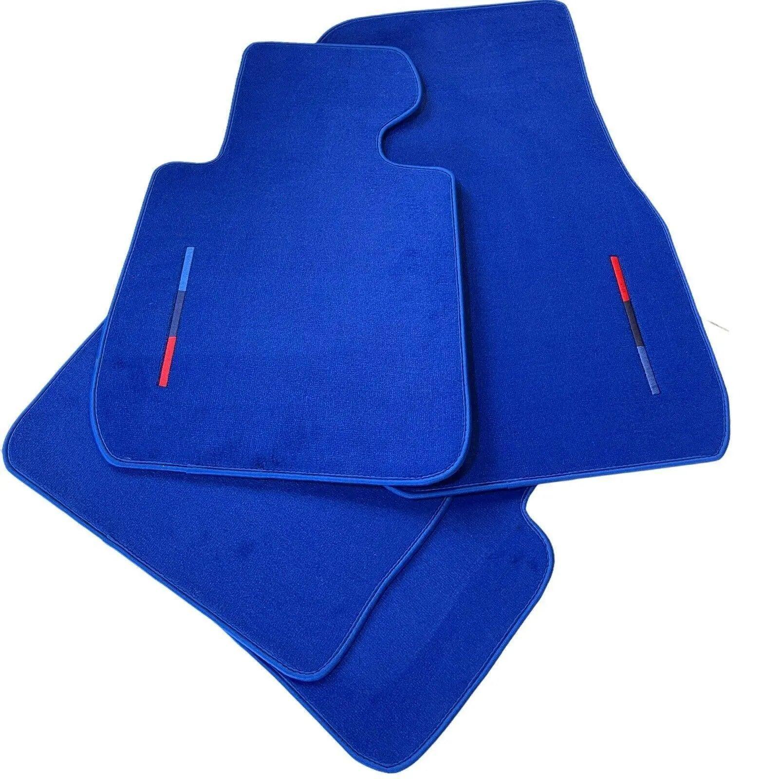 Blue Mats For BMW 5 Series E34 Sedan With M Package - AutoWin