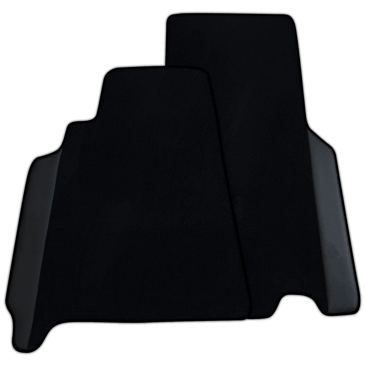 Custom Black Floor Mats for Ferrari 550 Maranello (1996-2002) with Leather