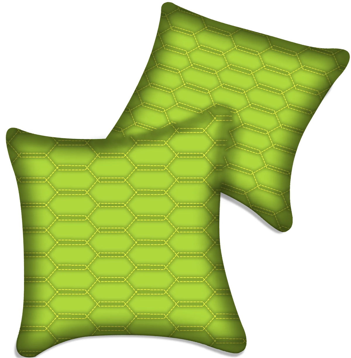 Customizable Green Leather Pillows Set of 2 for All Vehicles