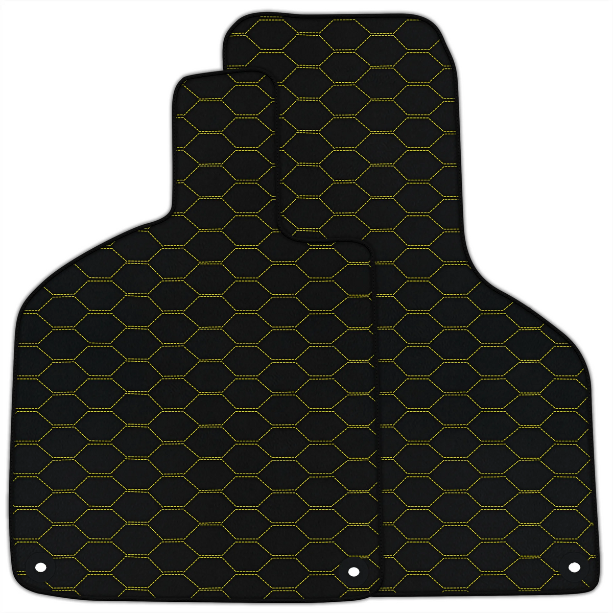 Customizable Leather Floor Mats with Divario Pattern for Lamborghini Huracan EVO (2019-2024)