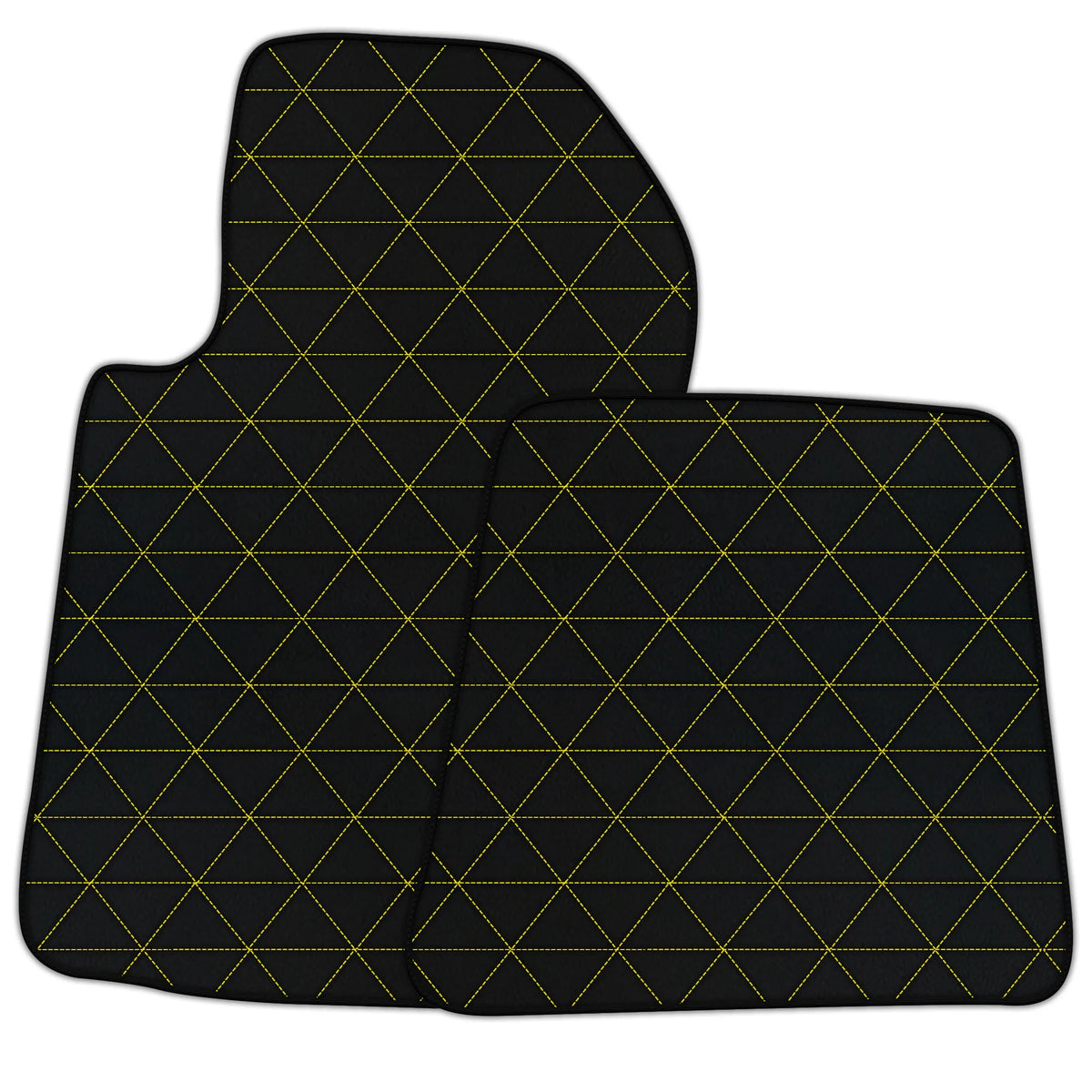 Customizable Leather Floor Mats with Triangle's Pattern for Ferrari 599 Coupe (2006-2012)