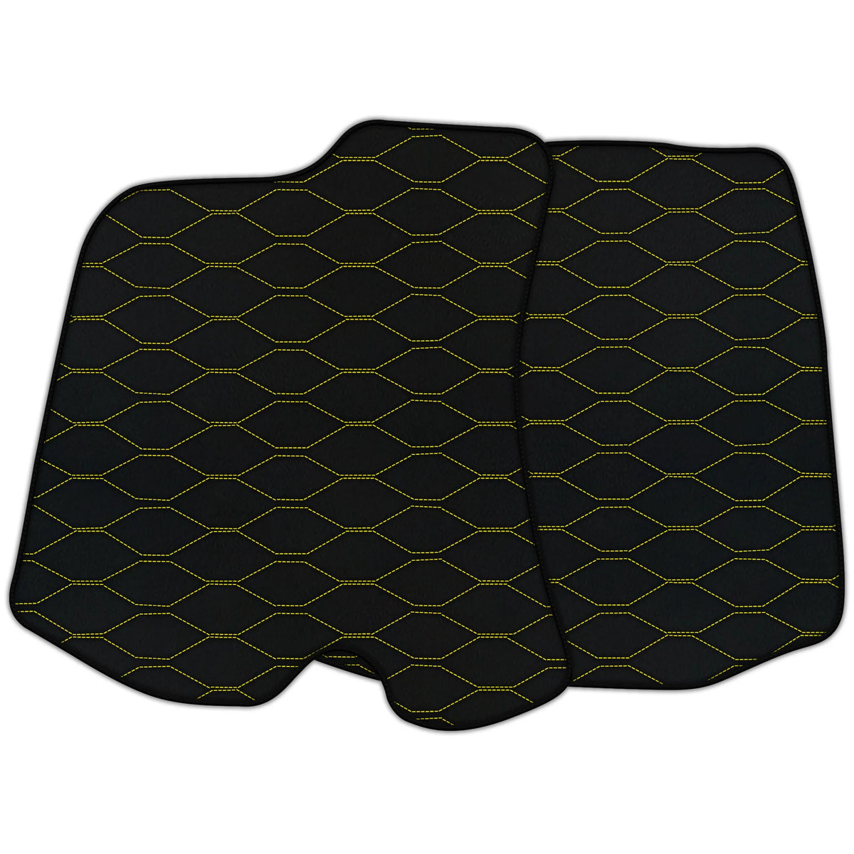 Customizable Leather Floor Mats with Viper Hex Pattern for Ferrari Portofino (2018–2023)