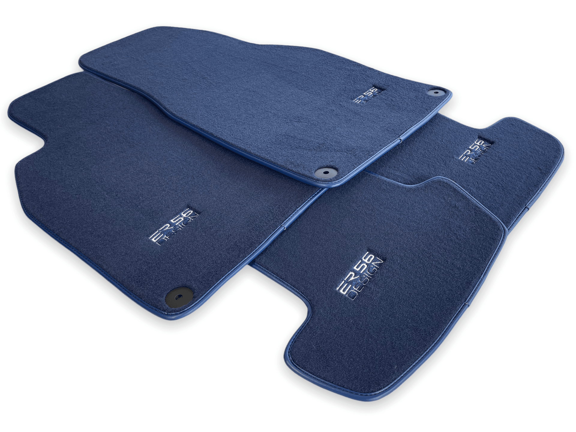 Dark Blue Floor Mats for Porsche 911 - 992 (2019-2024) | ER56 Design - AutoWin