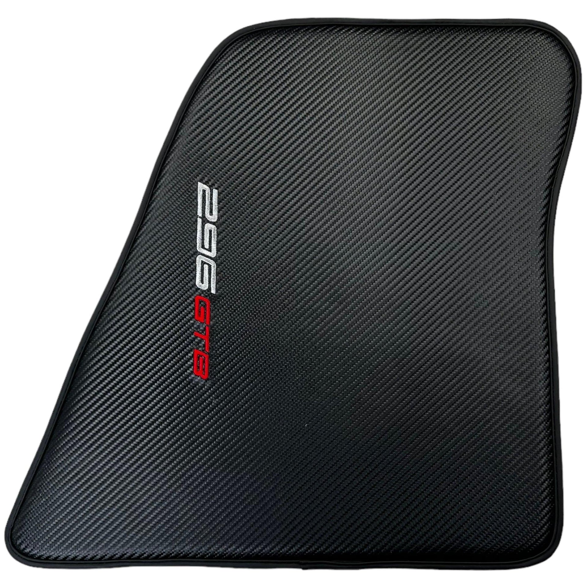 Floor Mats for Ferrari 296 GTB (2022-2024) Made From Carbon Fiber Leather - AutoWin