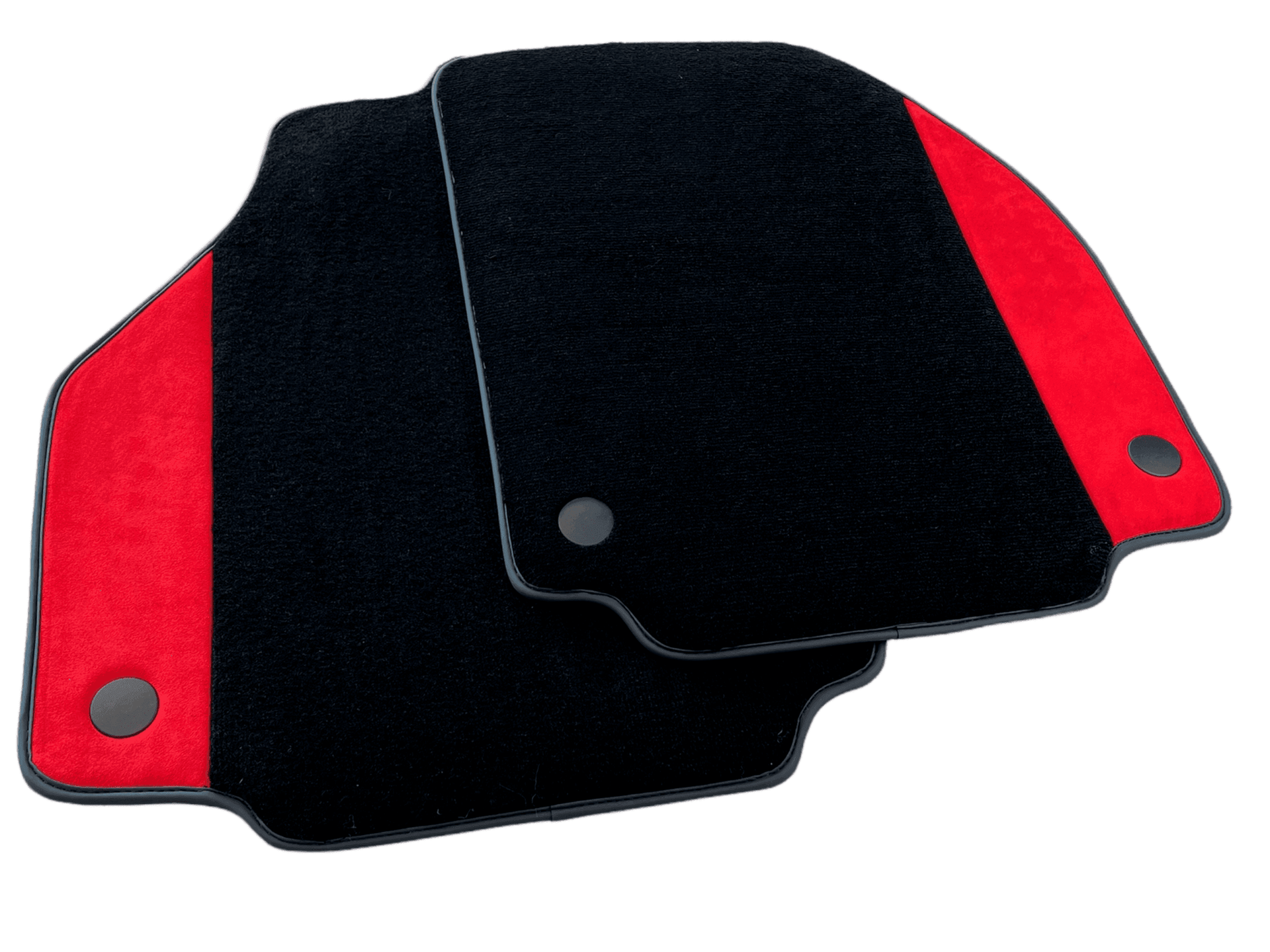 Floor Mats For Ferrari 458 Italia 2009-2015 Red Alcantara Leather - AutoWin