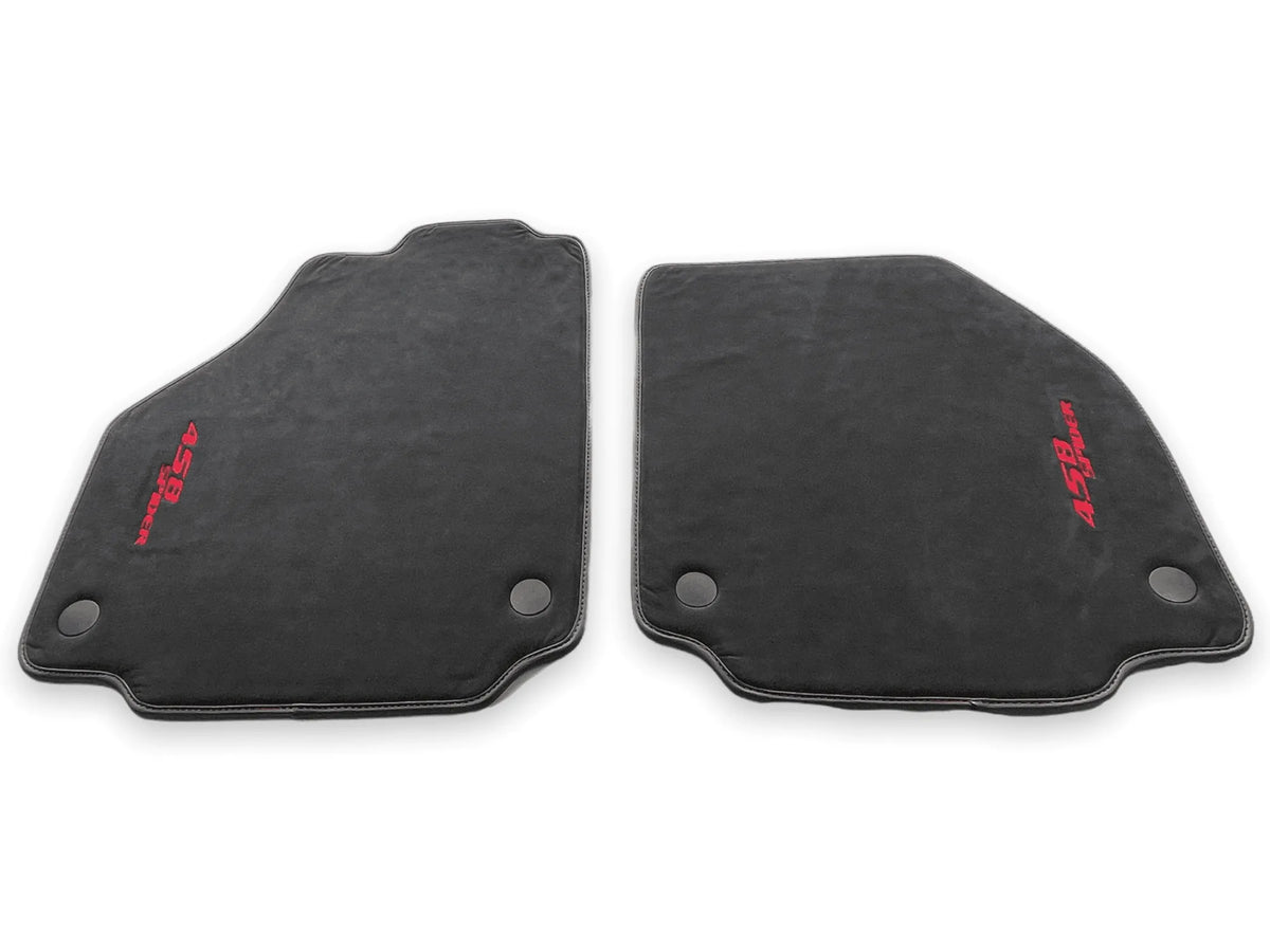 Floor Mats For Ferrari 458 Spider 2012-2015 Alcantara Leather - AutoWin