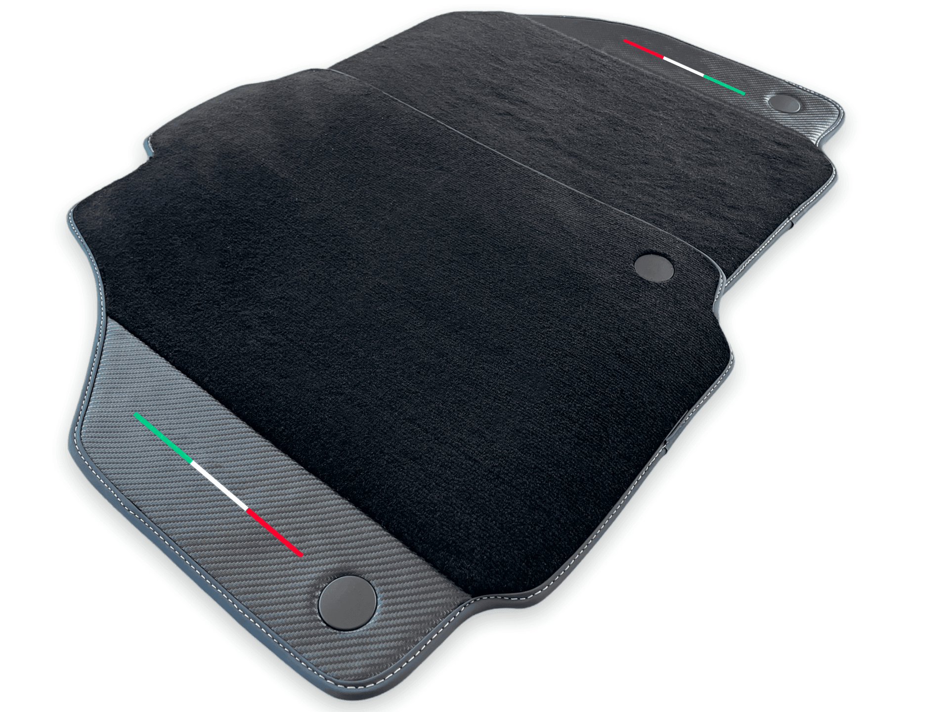 Floor Mats For Ferrari F8 Tributo 2019-2022 With Carbon Leather - AutoWin