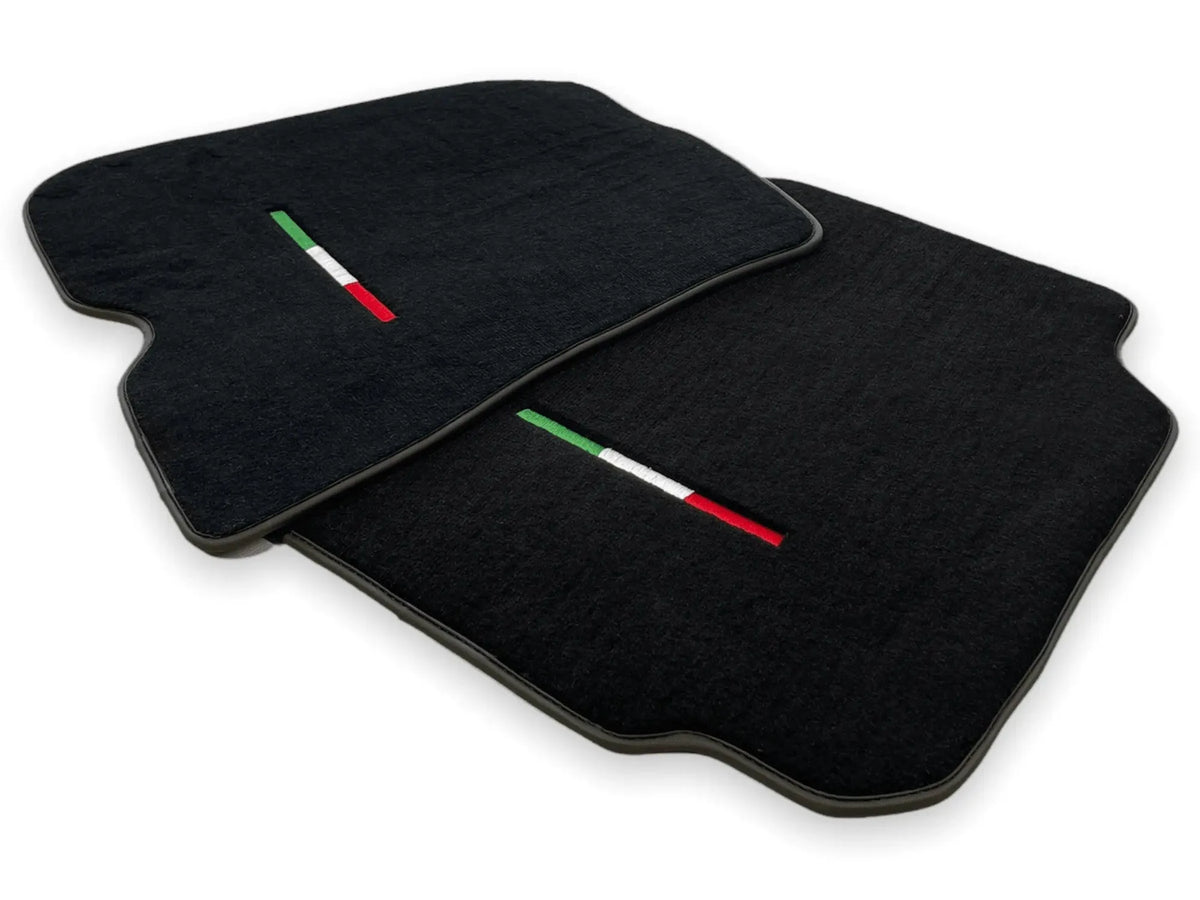 Floor Mats For Ferrari 812 Superfast Black Tailored Carpets With Italian Emblem