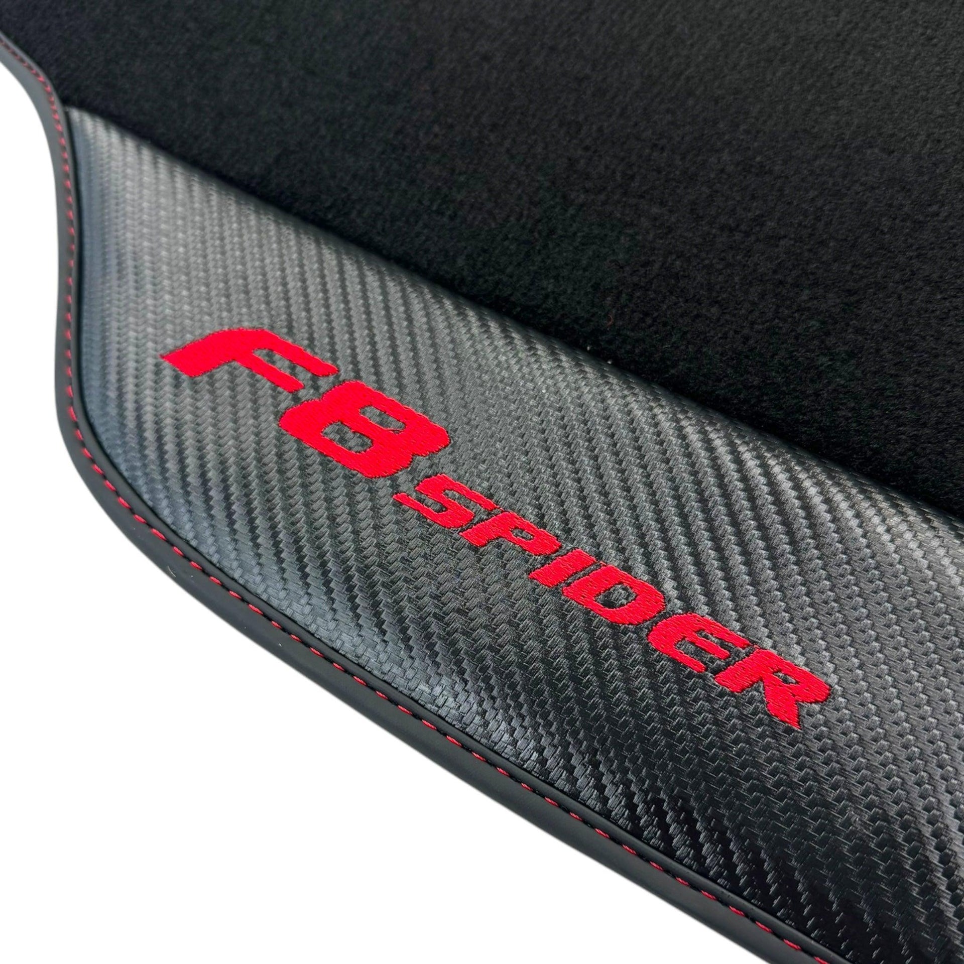 Floor Mats for Ferrari F8 Spider (2019-2022) with Carbon Fiber - AutoWin